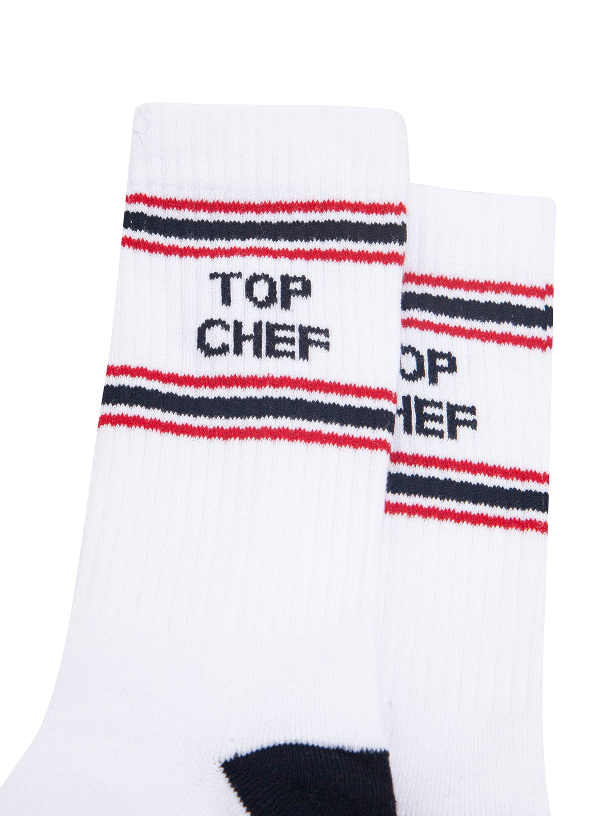 Top-Chef-Organic-Cotton-Sports-Socks-in-White/Black-Close-Up
