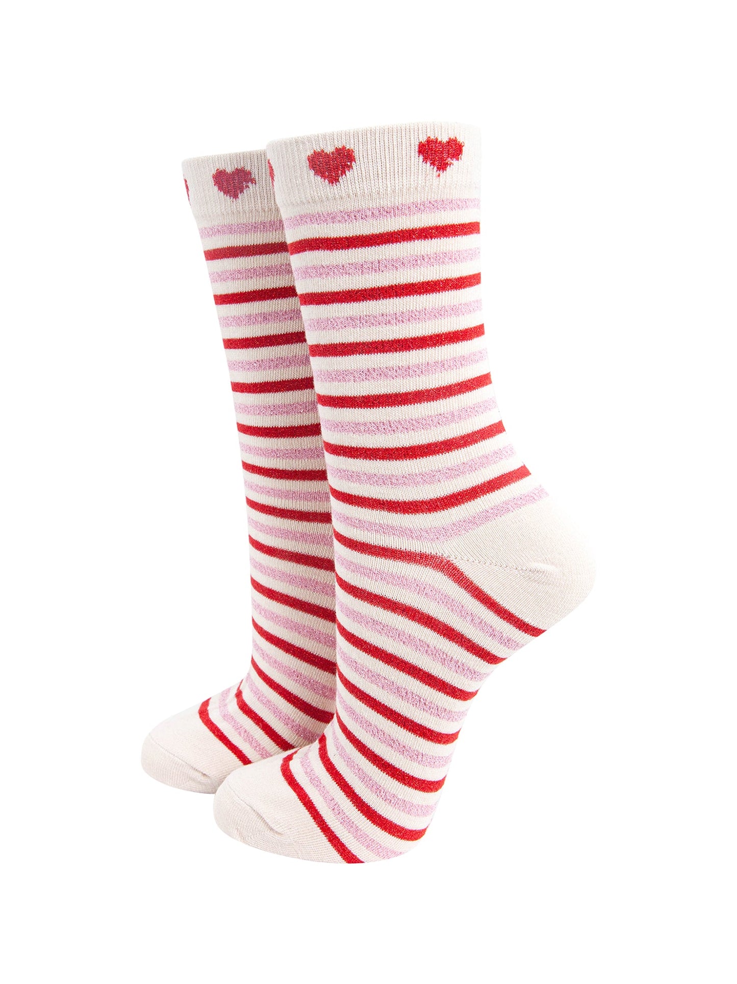 Stripes-Hearts-Combed-Cotton-Glitter-Socks-in-Cream-Red-mannequin