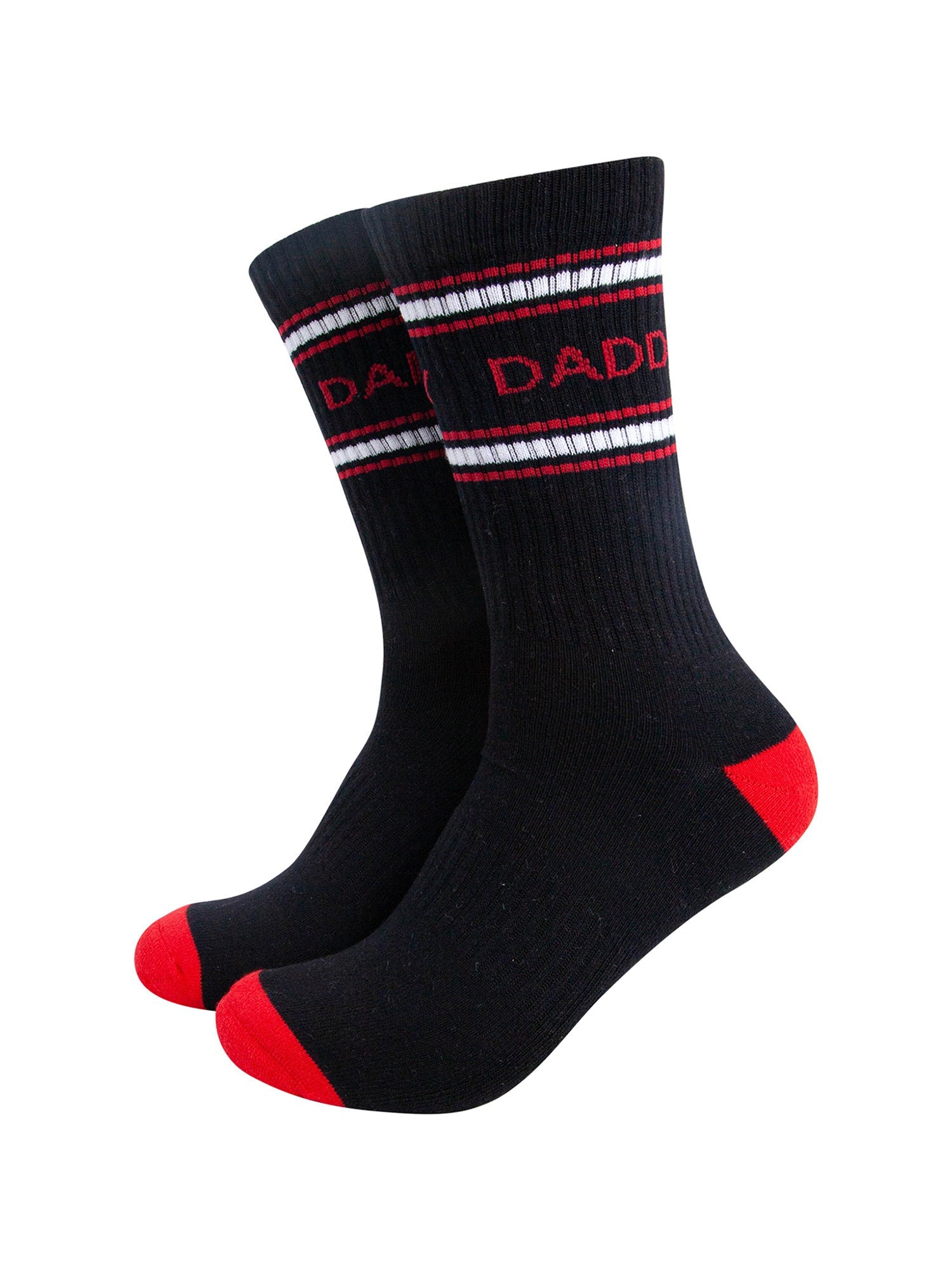 Daddy-Organic-Cotton-Sports-Socks-in-Black-Mannequin