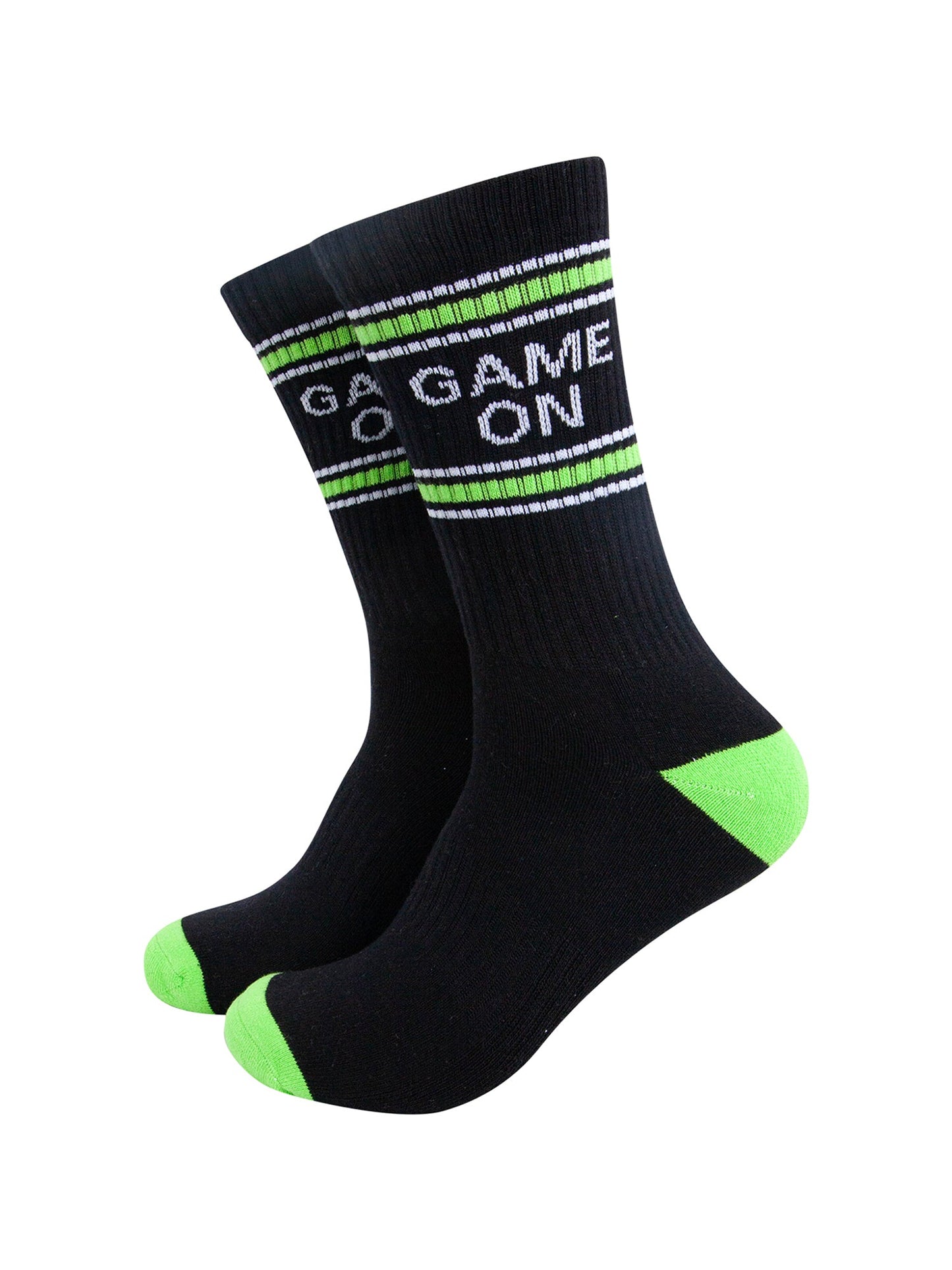 Game-On-Organic-Cotton-Sports-Socks-in-Black-Mannequin