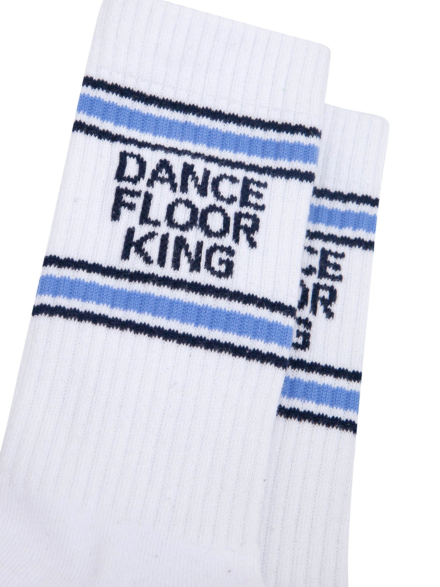 Dance-Floor-King-Organic-Cotton-Sports-Socks-in-White-Closeup