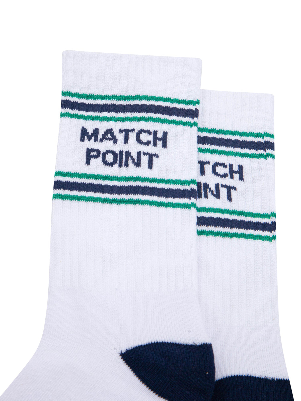 Match-Point-Organic-Cotton-Sports-Socks-in-White/Navy-Blue-Close-Up