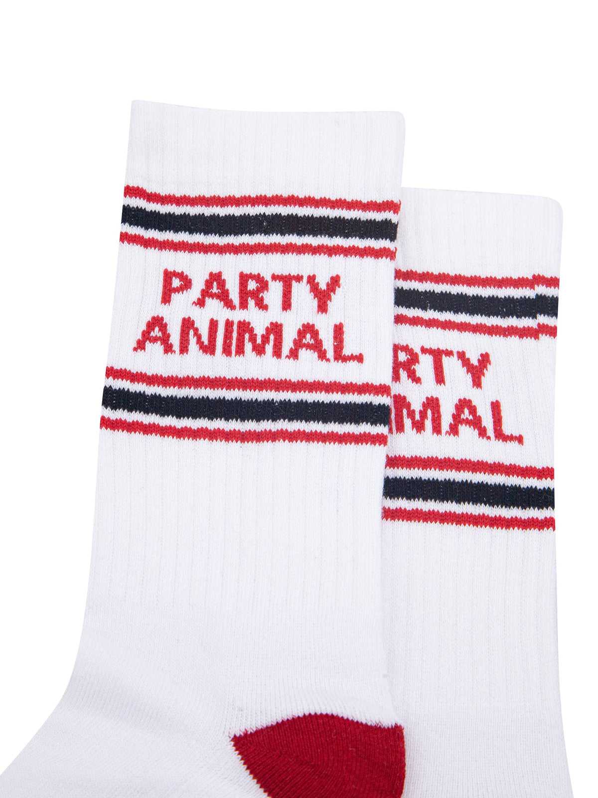 Party-Animal-Organic-Cotton-Sports-Socks-in-White/Red-Close-Up