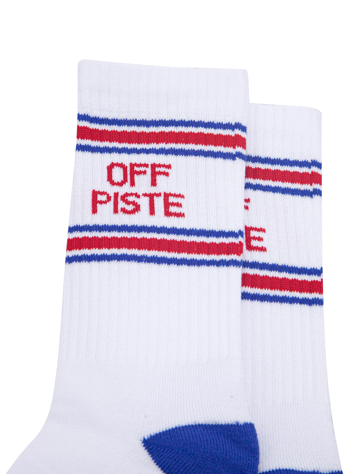 Off-Piste-Organic-Cotton-Sports-Socks-in-White/Royal-Blue-Close-Up