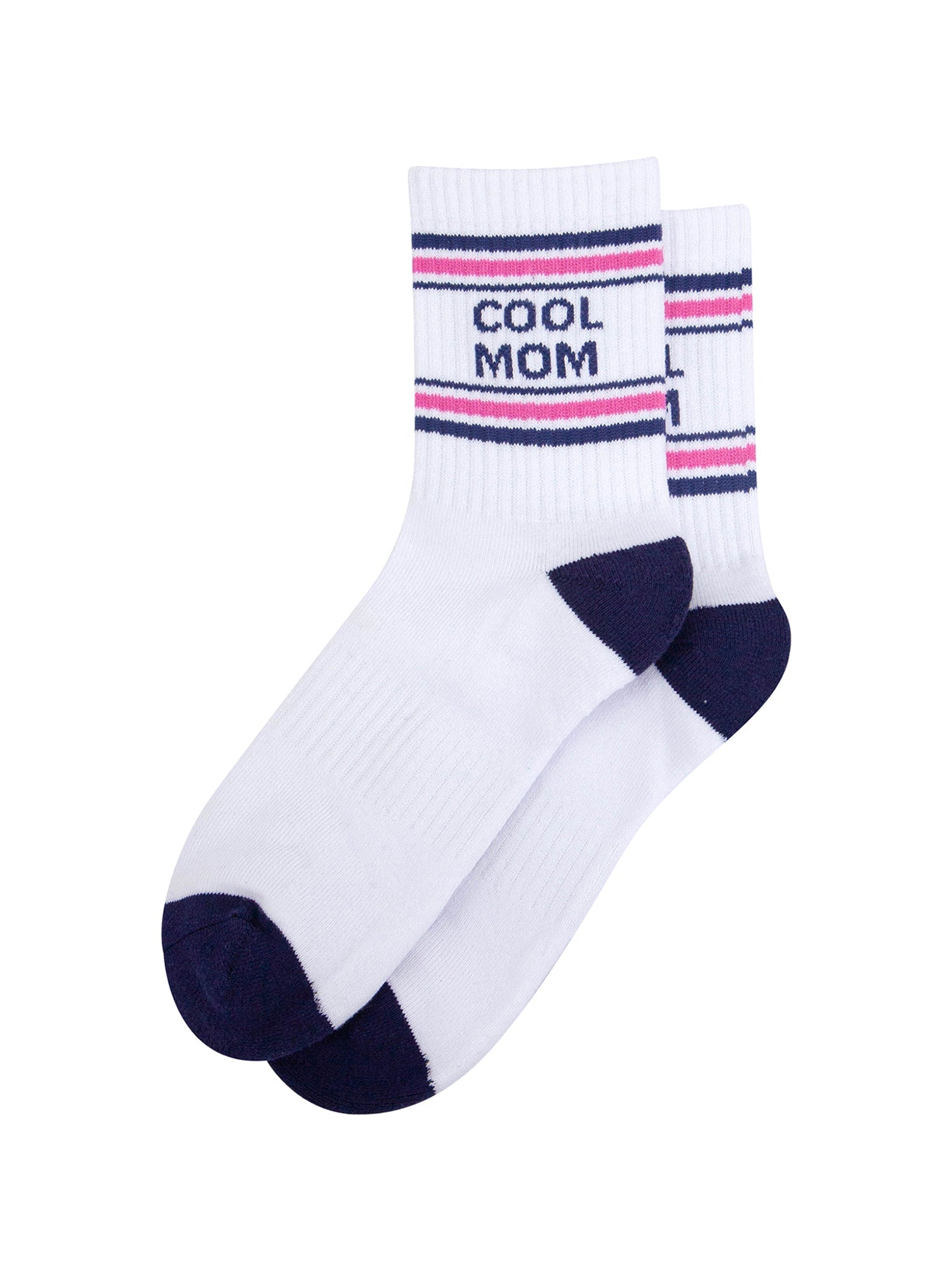 Cool-Mom-Organic-Cotton-Sports-Socks-in-White-Lying-Flat