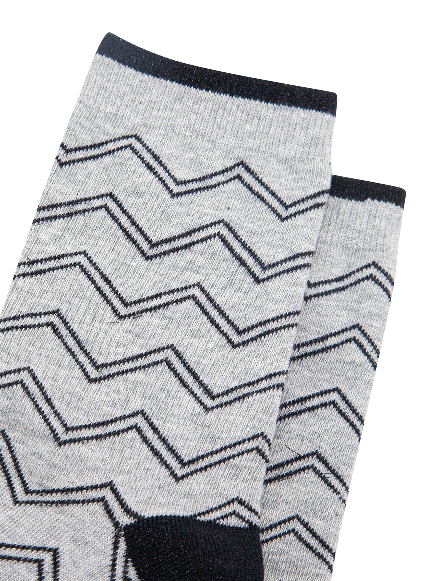 Zig-Zag-Combed-Cotton-Glitter-Socks-in-Grey-Closeup