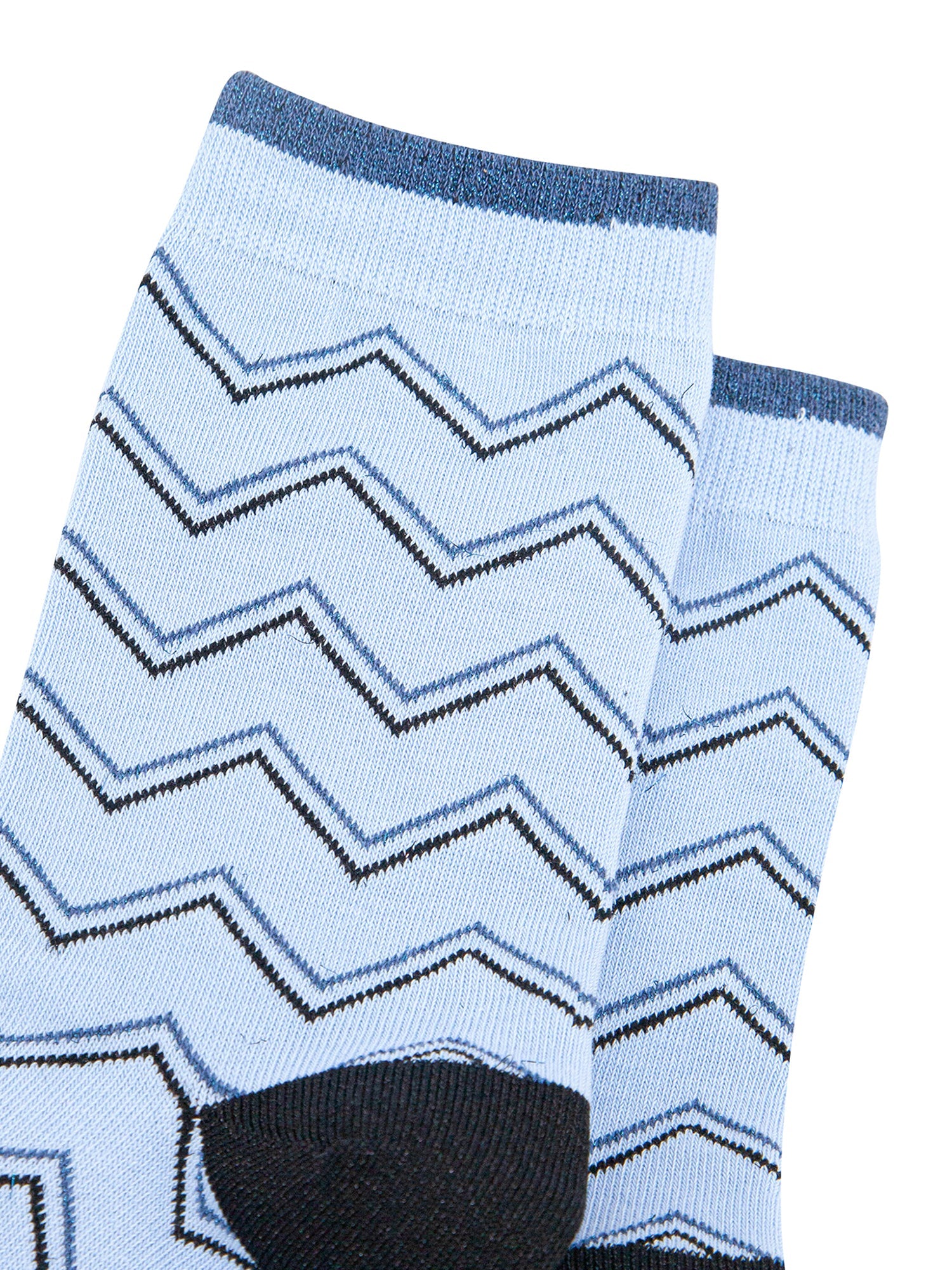 Zig-Zag-Combed-Cotton-Glitter-Socks-in-Blue-Closeup