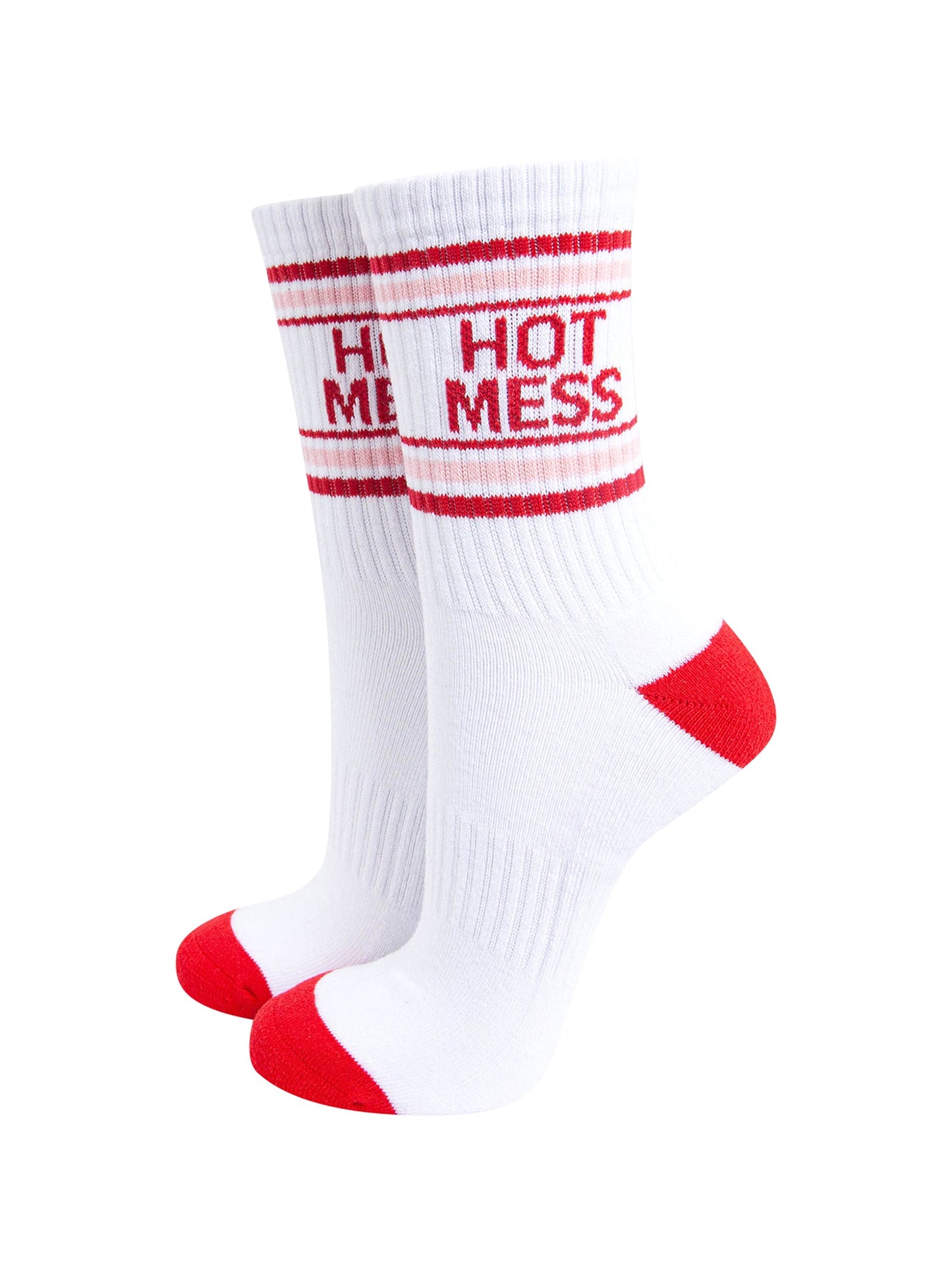 Hot-Mess-Organic-Cotton-Sports-Socks-in-White-Mannequin