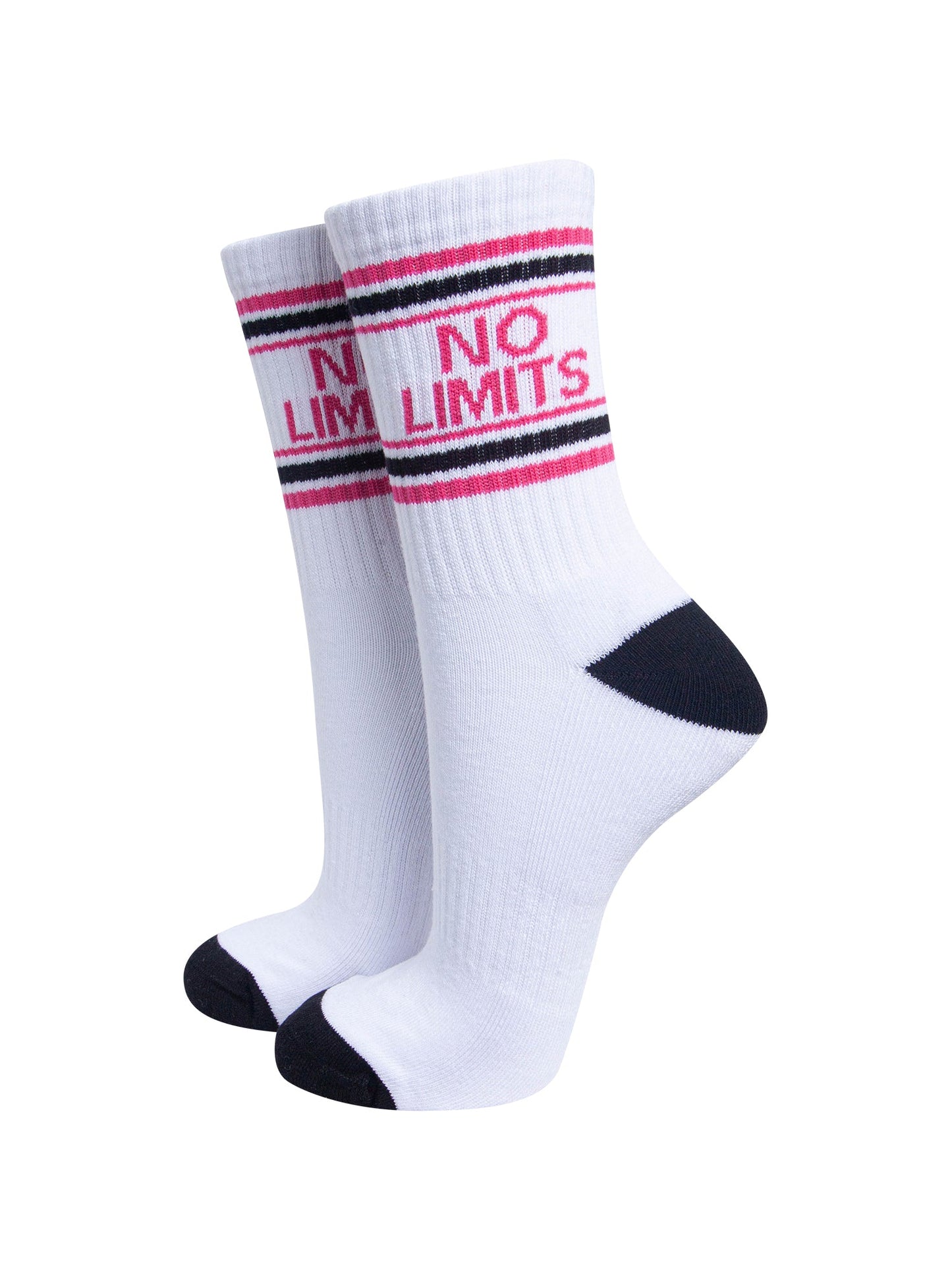 No-Limits-Organic-Cotton-Sports-Socks-in-White/Black-On-Mannequin