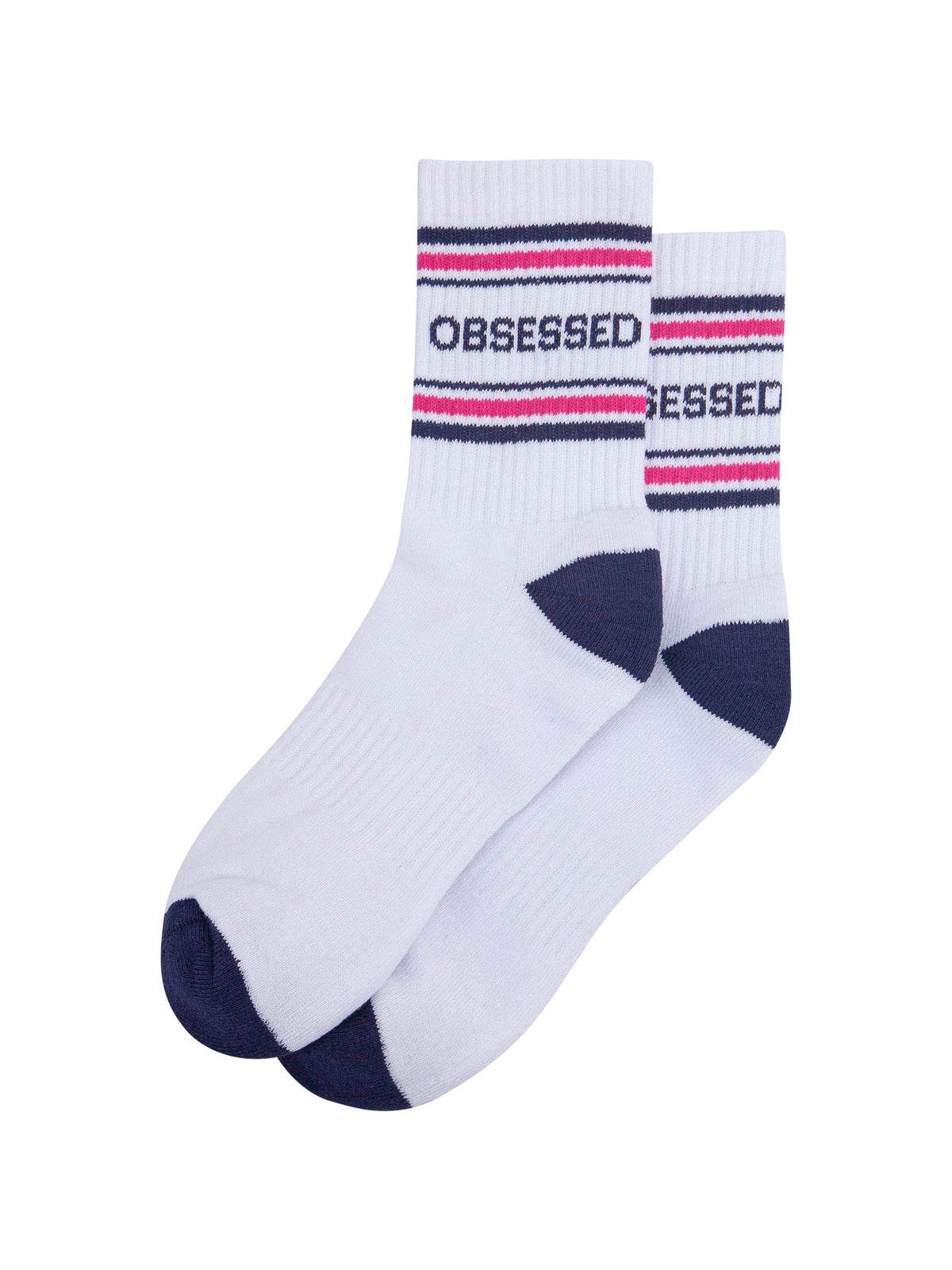 Obsessed-Organic-Cotton-Sports-Socks-in-White/Navy-Blue-Laid-Flat
