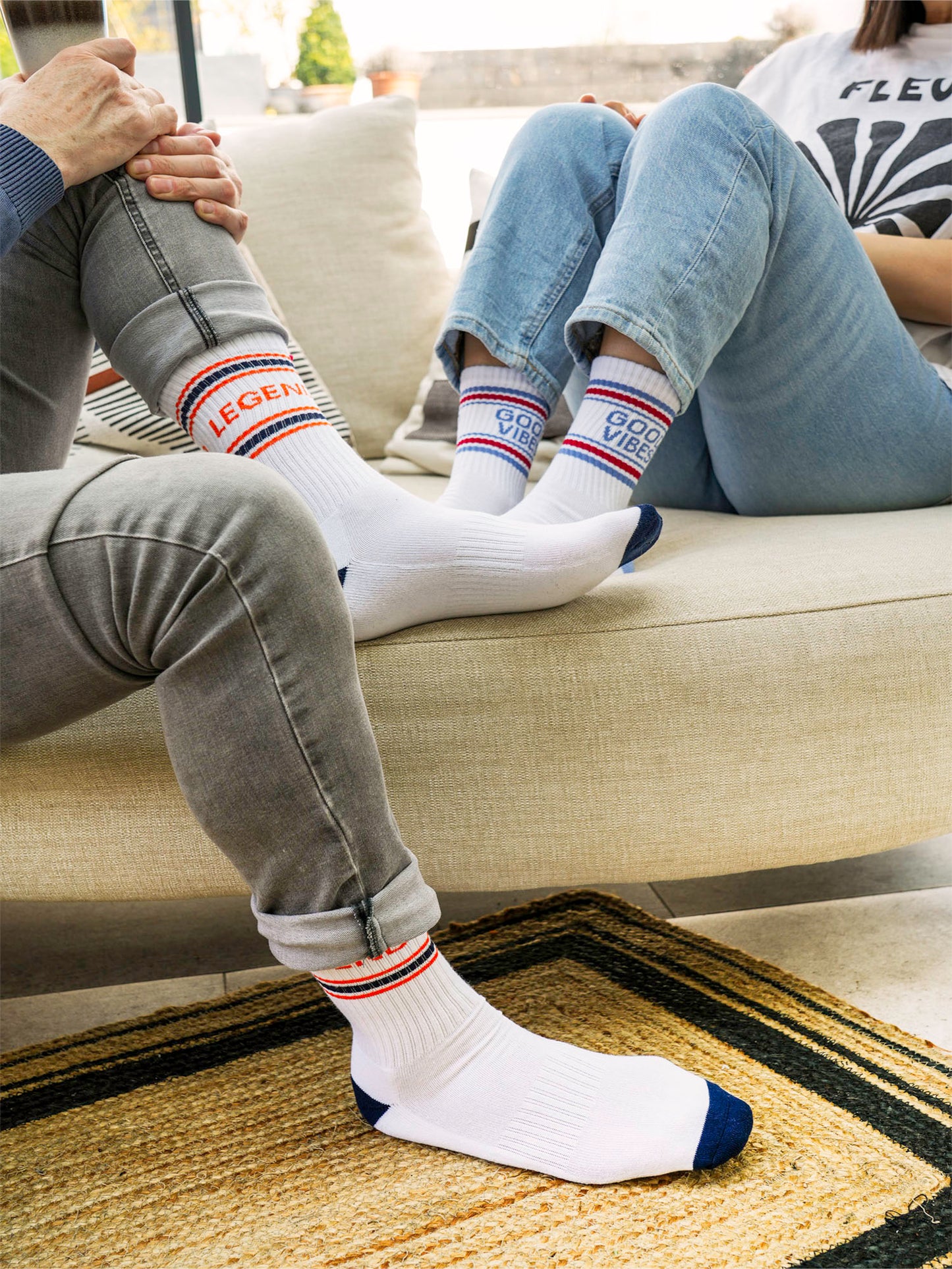 Legend-Organic-Cotton-Sports-Socks-in-White-Good-Vibes-Organic-Cotton-Sports-Socks-in-White
