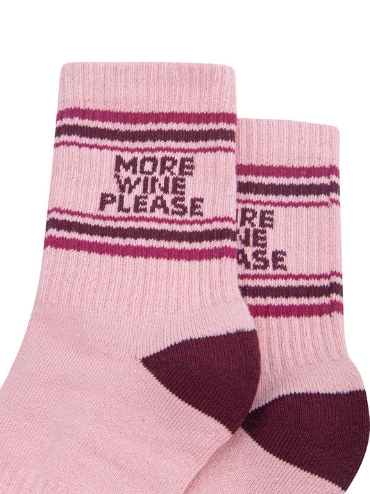 More-Wine-Please-Organic-Cotton-Sports-Socks-in-Soft-Pink/Burgundy-Close-Up
