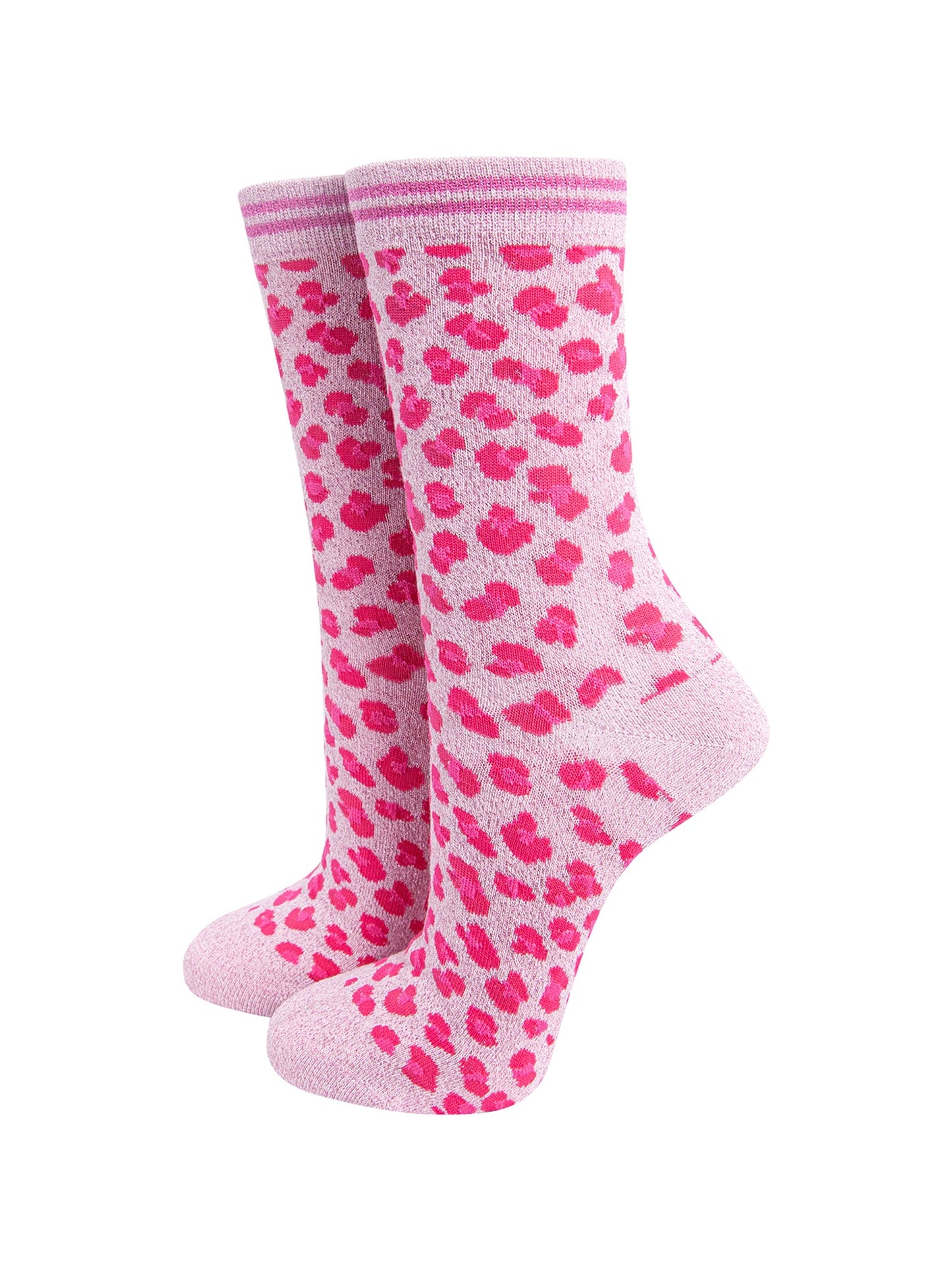 Leopard-Print-Combed-Cotton-Glitter-Socks-in-Pink-Mannequin