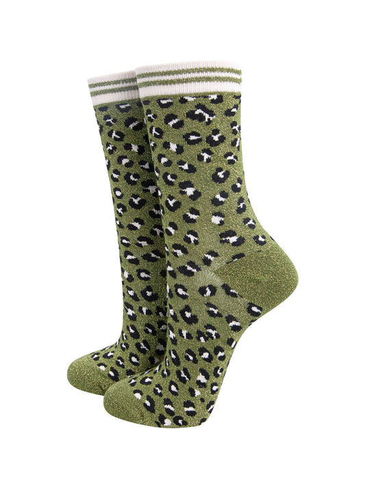 Leopard-Print-Combed-Cotton-Glitter-Socks-in-Khaki-Black-Mannequin