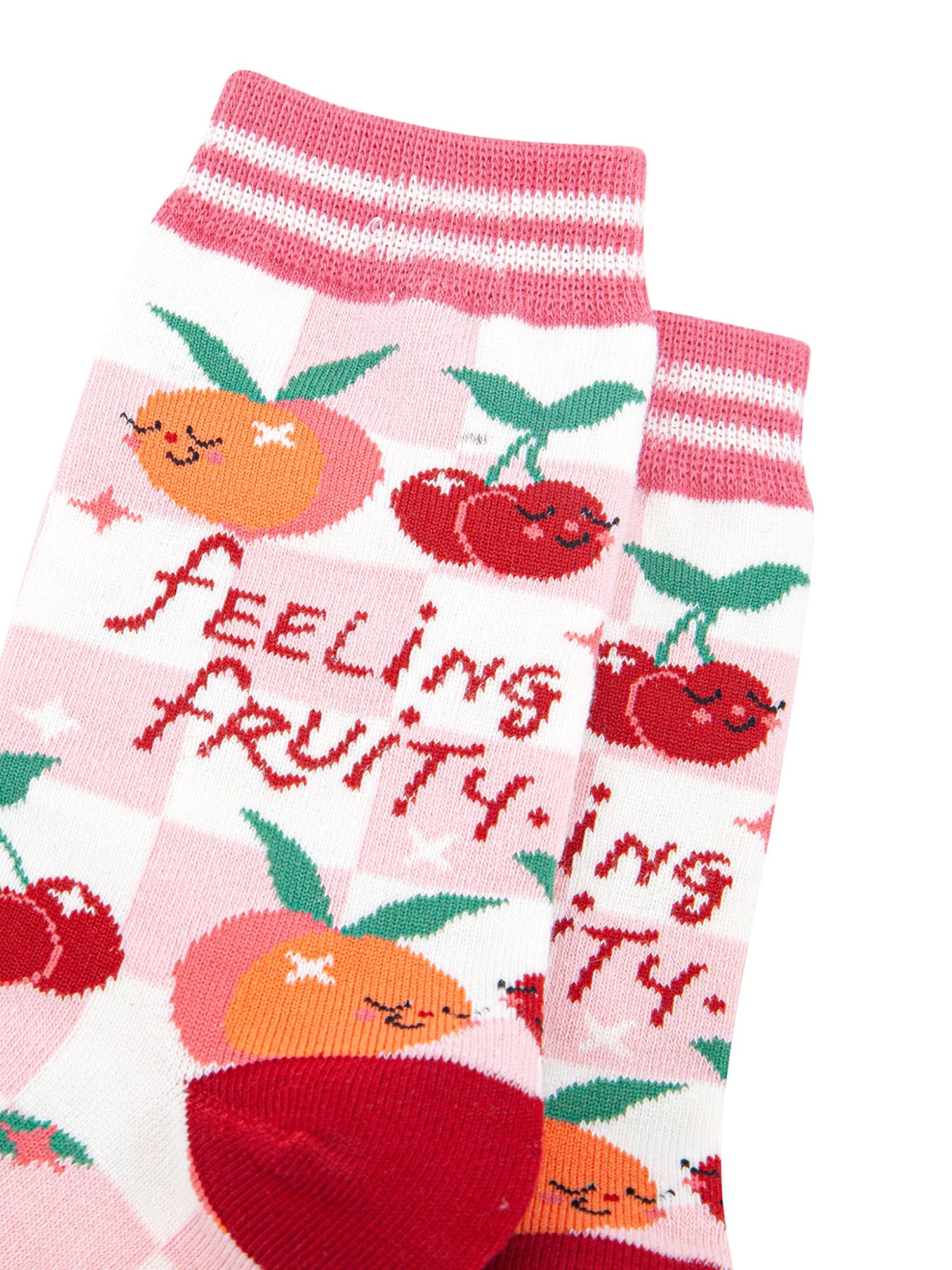 Feeling-Fruity-Combed-Cotton-Socks-in-Cream-Closeup