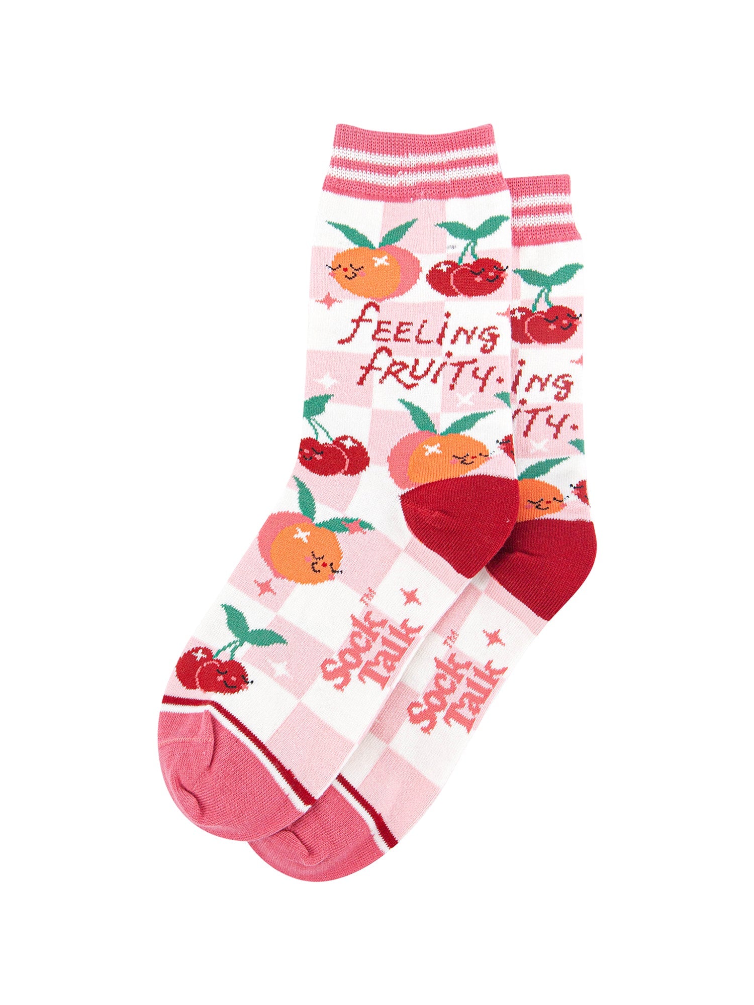 Feeling-Fruity-Combed-Cotton-Socks-in-Cream-Lying-Flat