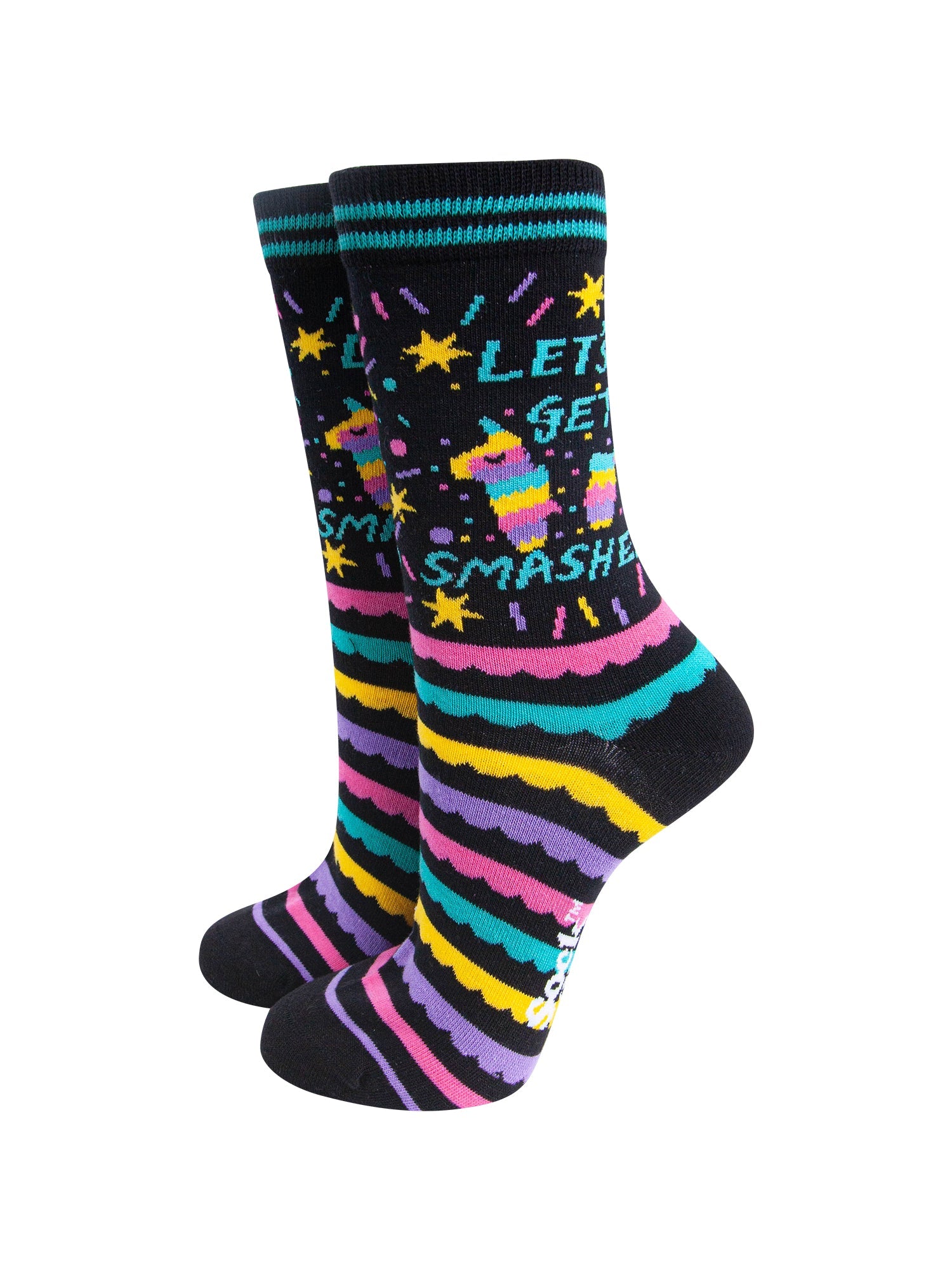 Pinata-Get-Smashed-Combed-Cotton-Socks-in-Black-Mannequin