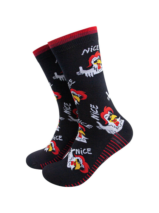 Nice-Cock-Combed-Cotton-Novelty-Socks-in-Black-Mannequin