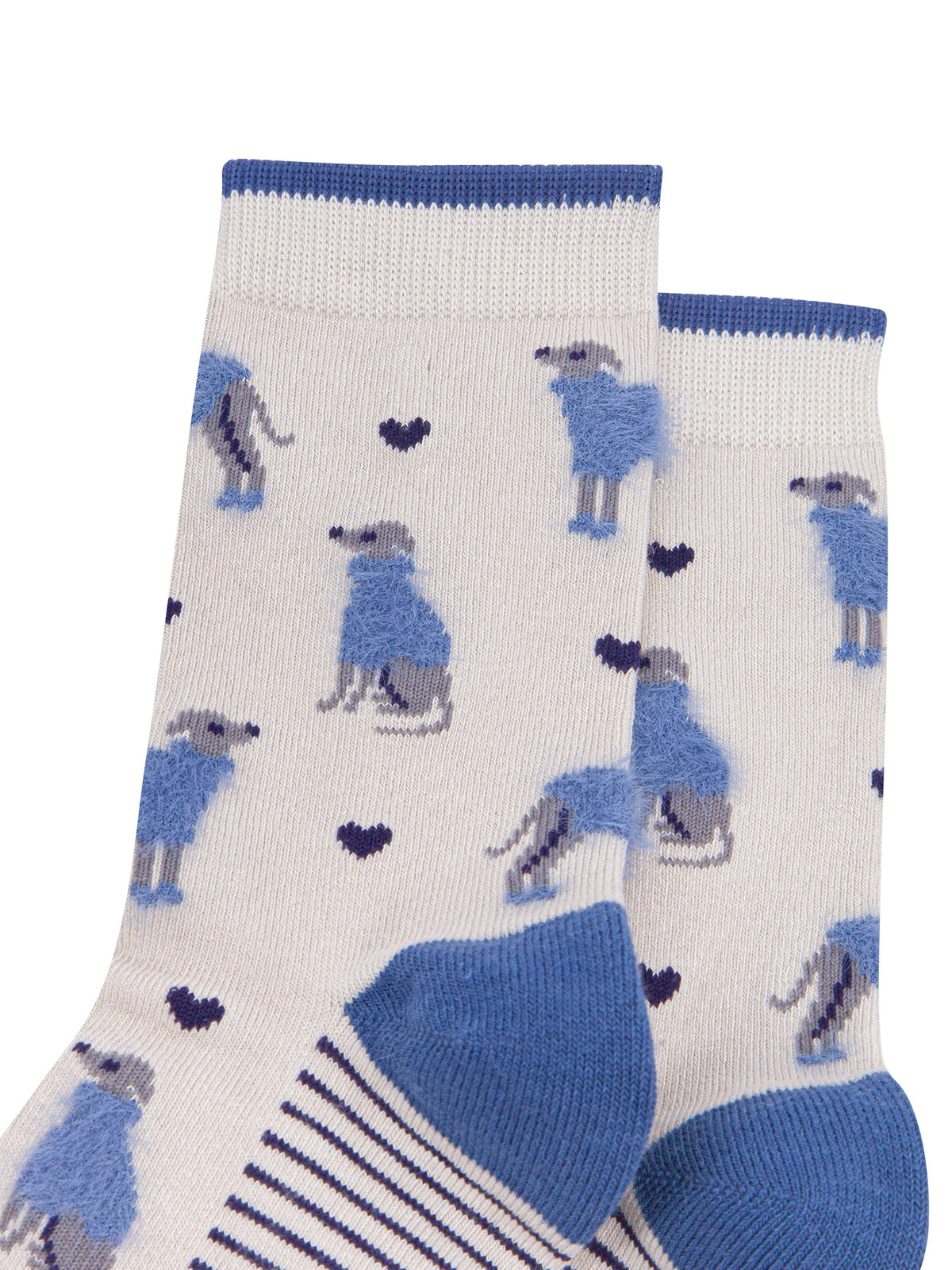 Greyhound-Bamboo-Fluffy-Socks-in-Cream-Close-Up