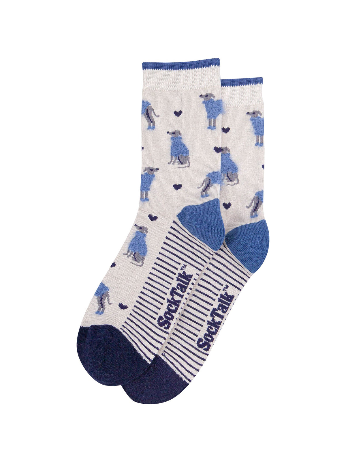 Greyhound-Bamboo-Fluffy-Socks-in-Cream-Laid-Flat