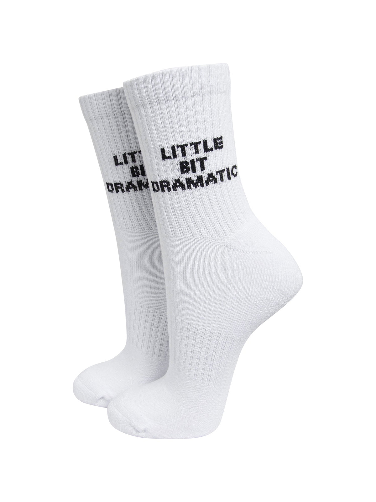 Little-Bit-Dramatic-Organic-Cotton-Sports-Socks-in-White-On-Mannequin
