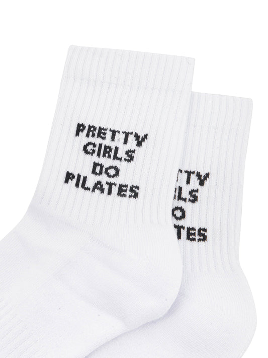 Pretty-Girls-Do-Pilates-Organic-Cotton-Sports-Socks-in-White-Close-Up