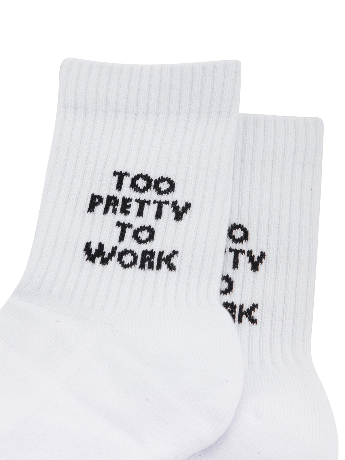 Too-Pretty-To-Work-Organic-Cotton-Sports-Socks-in-White-Close-Up