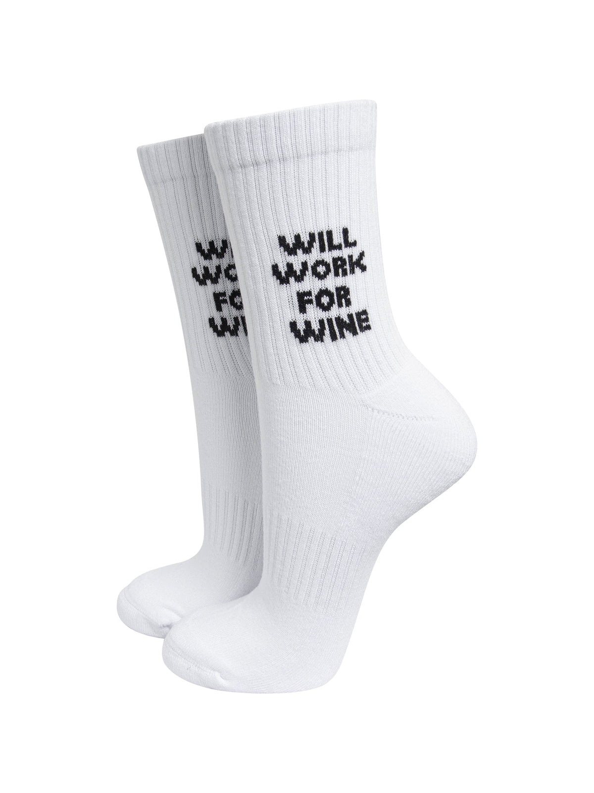 Will-Work-For-Wine-Organic-Cotton-Sports-Socks-in-White-On-Mannequin