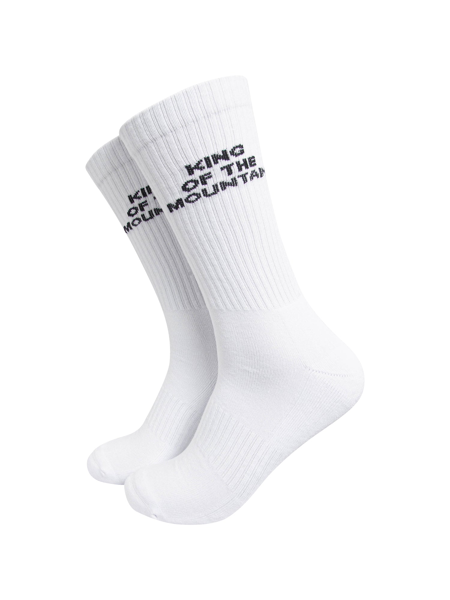 King-Of-The-Mountain-Organic-Cotton-Sports-Socks-in-White-On-Mannequin