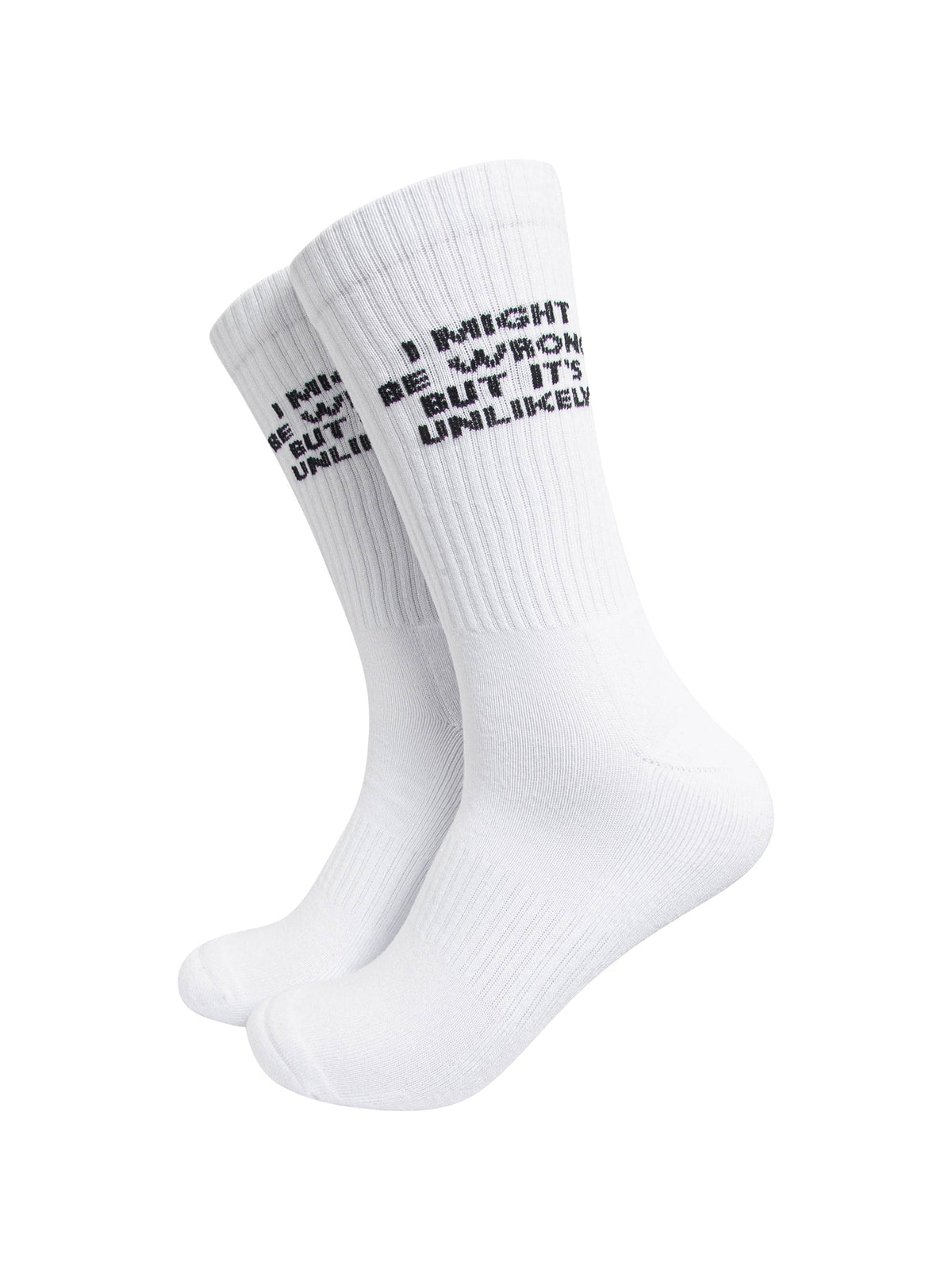 I-Might-Be-Wrong-But-It's-Unlikely-Organic-Cotton-Sports-Socks-in-White-On-Mannequin