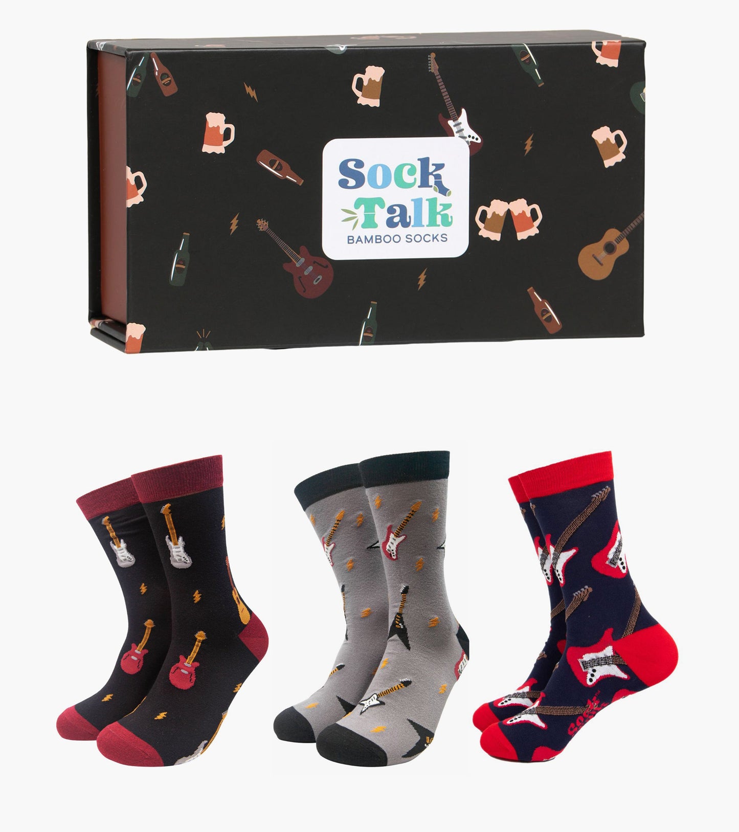 mens-socks-gift-box-black-rock-band