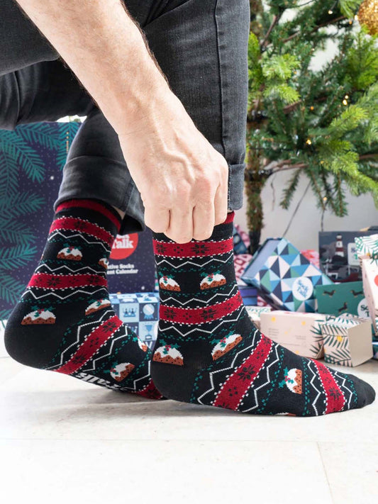 christmas-pudding-fair-isle-bamboo-socks