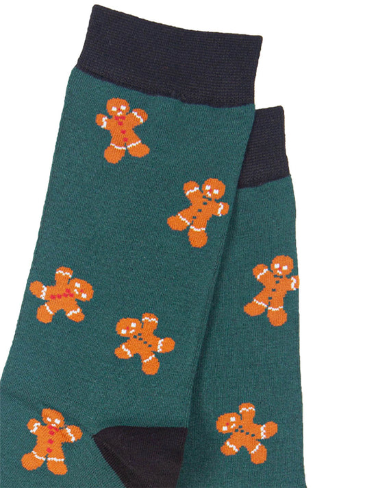 close up of the gingerbread men pattern