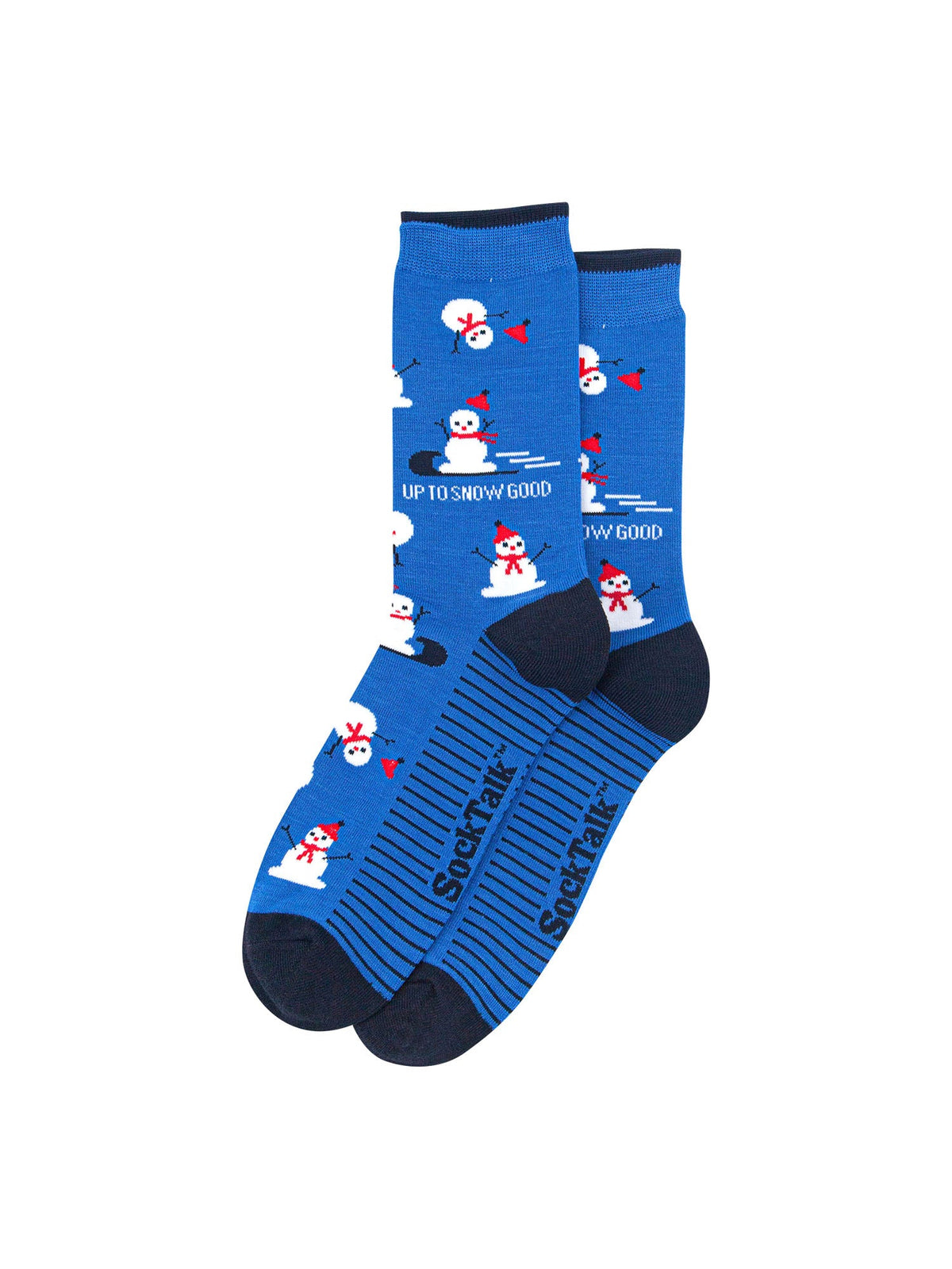 Up-To-Snow-Good-Bamboo-Crew-Socks-Christmas-Cracker-Gift-Box-in-Blue