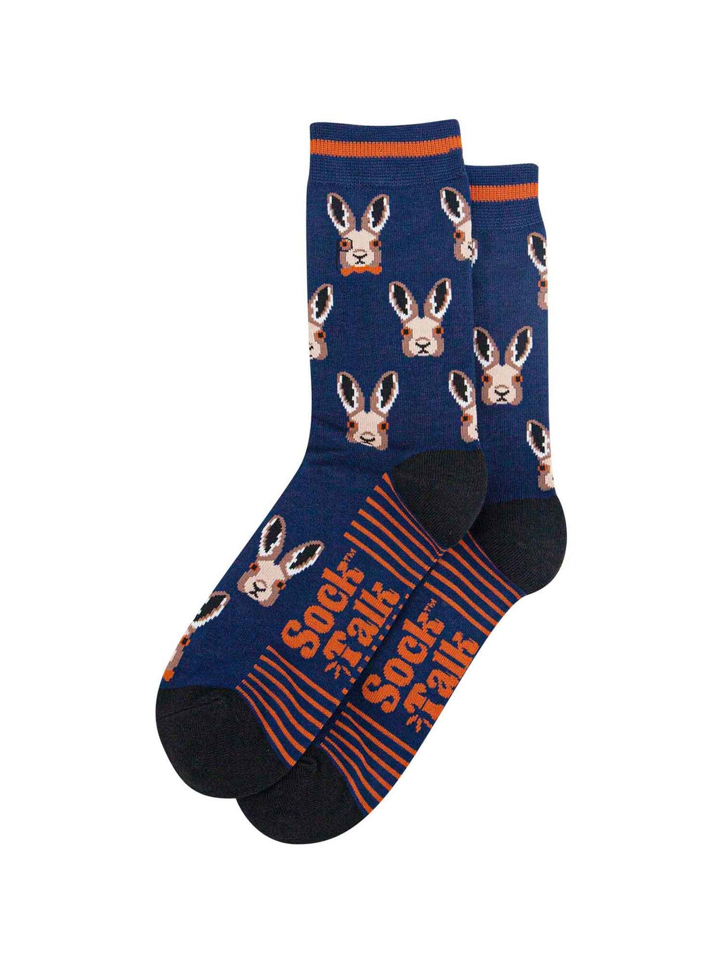 mens-bamboo-socks-navy-blue-black-dapper-hare-laying-flat