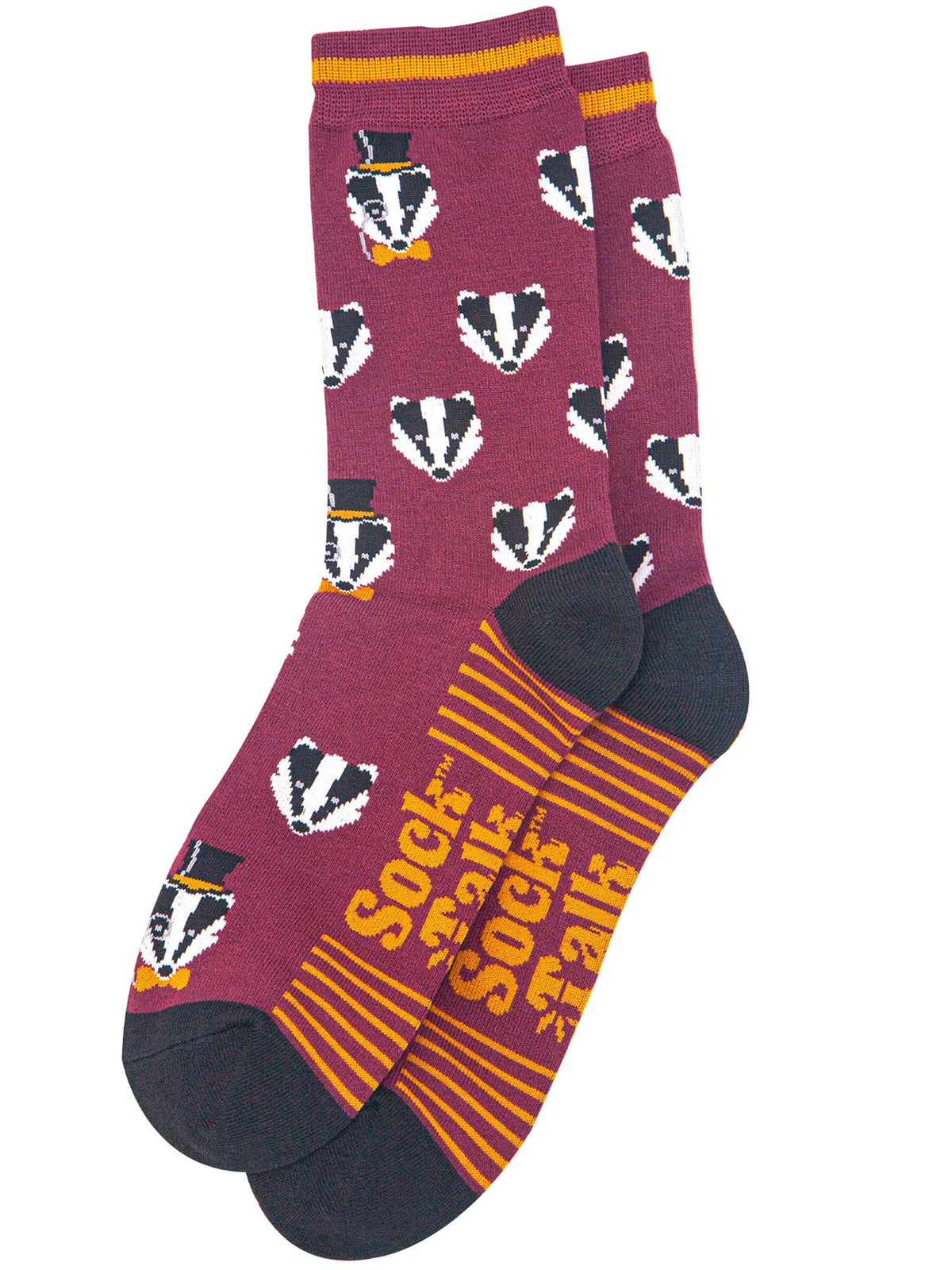 Dapper-Badger-Bamboo-Crew-Socks-Christmas-Cracker-Gift-Box-in-Burgundy