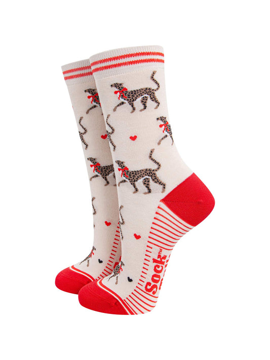 womens-bamboo-socks-cream-red-winter-cheetah-love-hearts