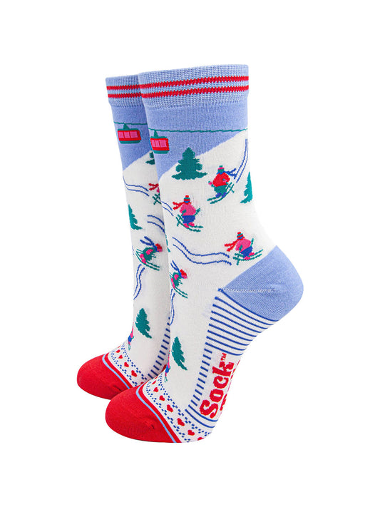 womens-bamboo-socks-sky-blue-red-mountain-ski-winter-sports