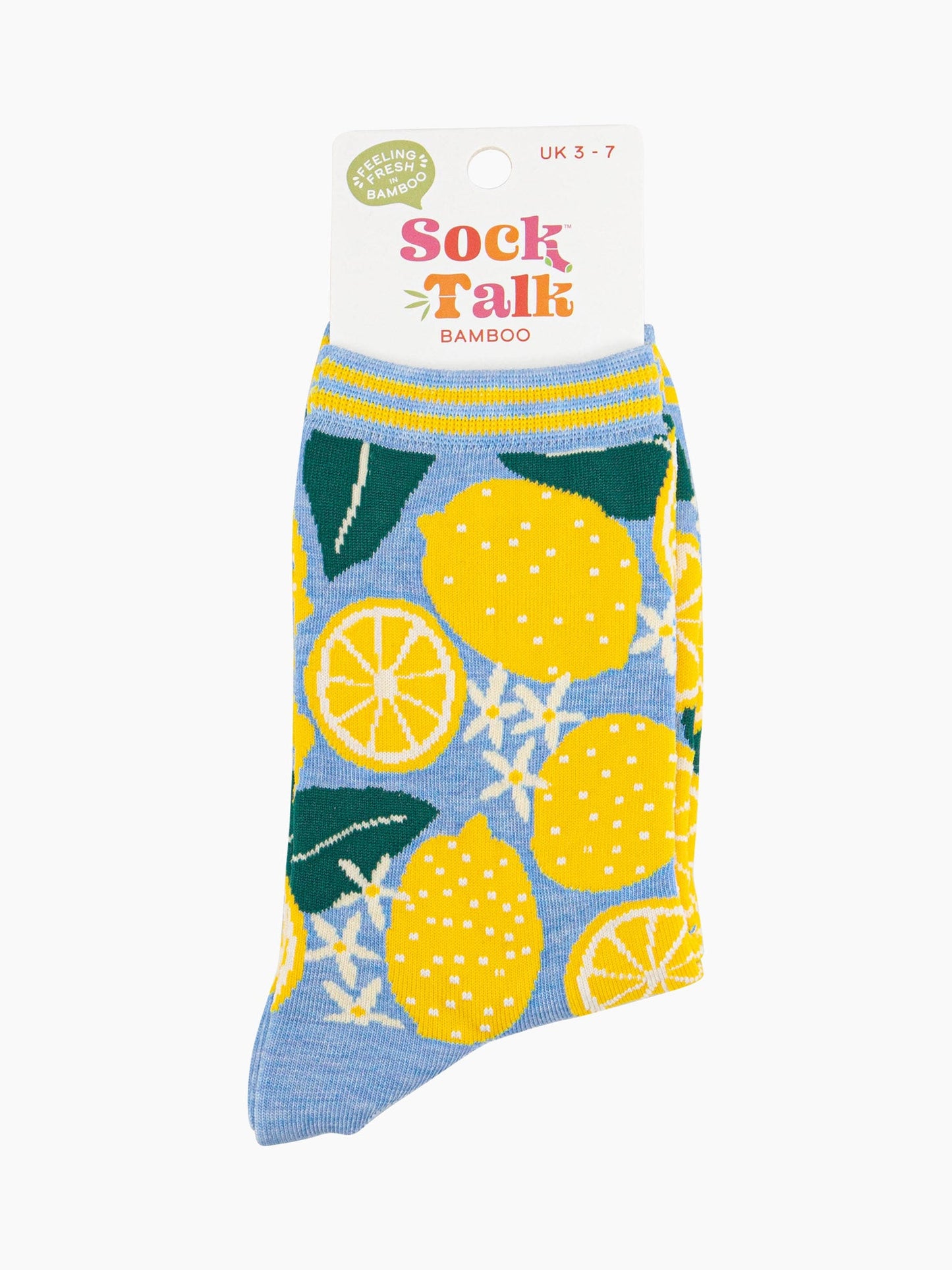 womens-bamboo-socks-blue-lemon-tree-in-sock-talk-packaging-uk-size-3-7