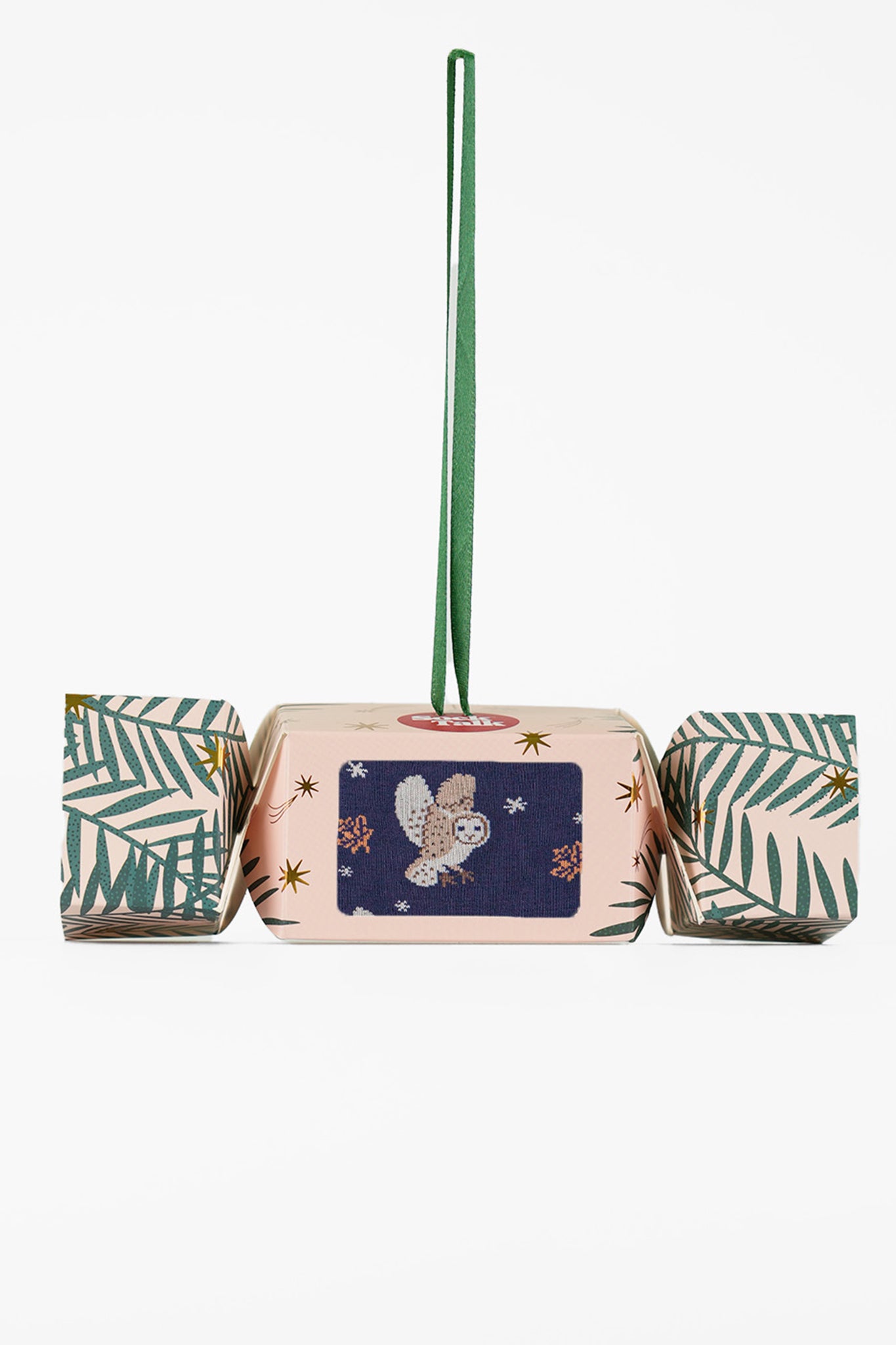Barn Owl Bamboo Socks in a Christmas Cracker Gift Box