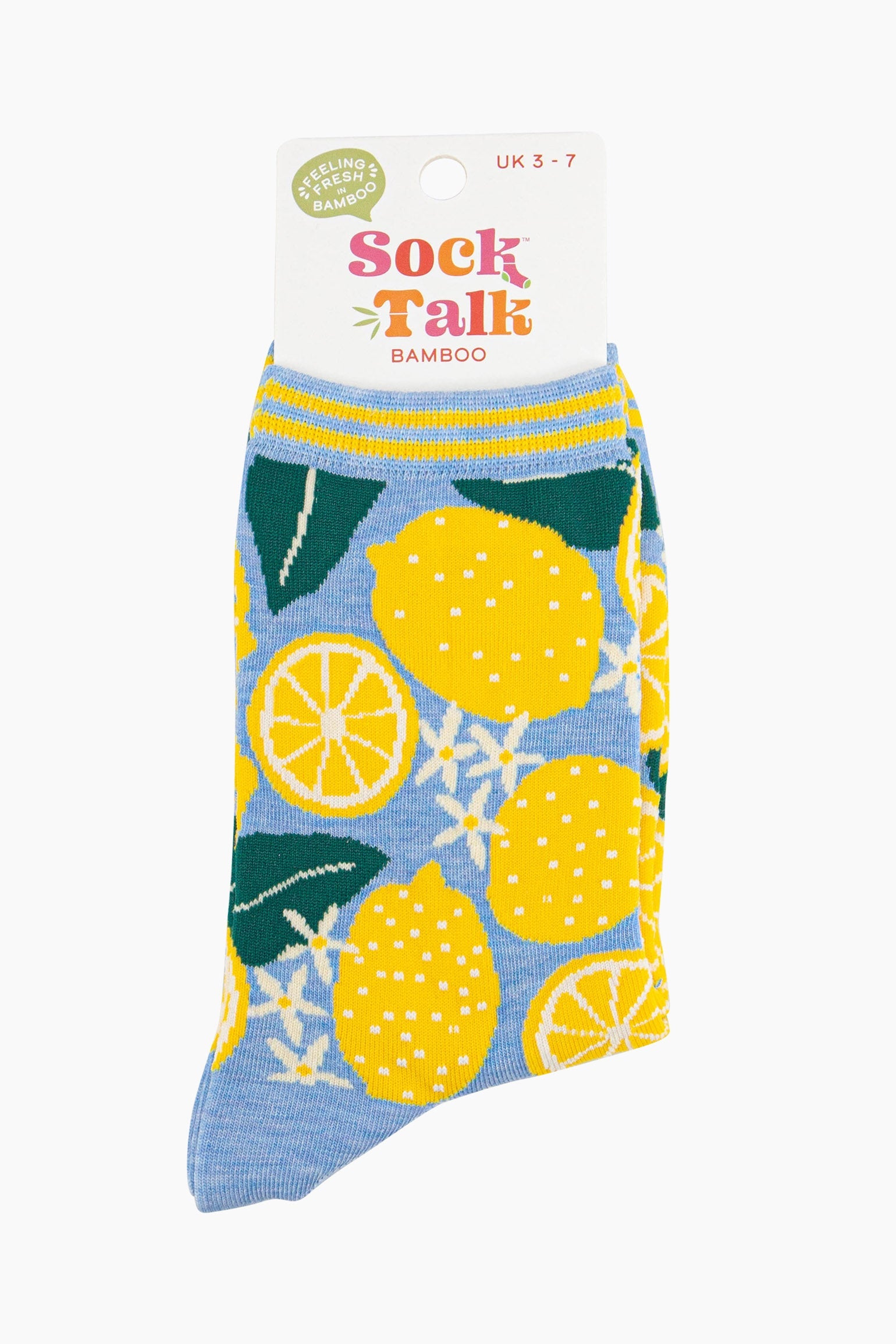 womens-bamboo-socks-blue-lemon-tree-in-sock-talk-packaging-uk-size-3-7