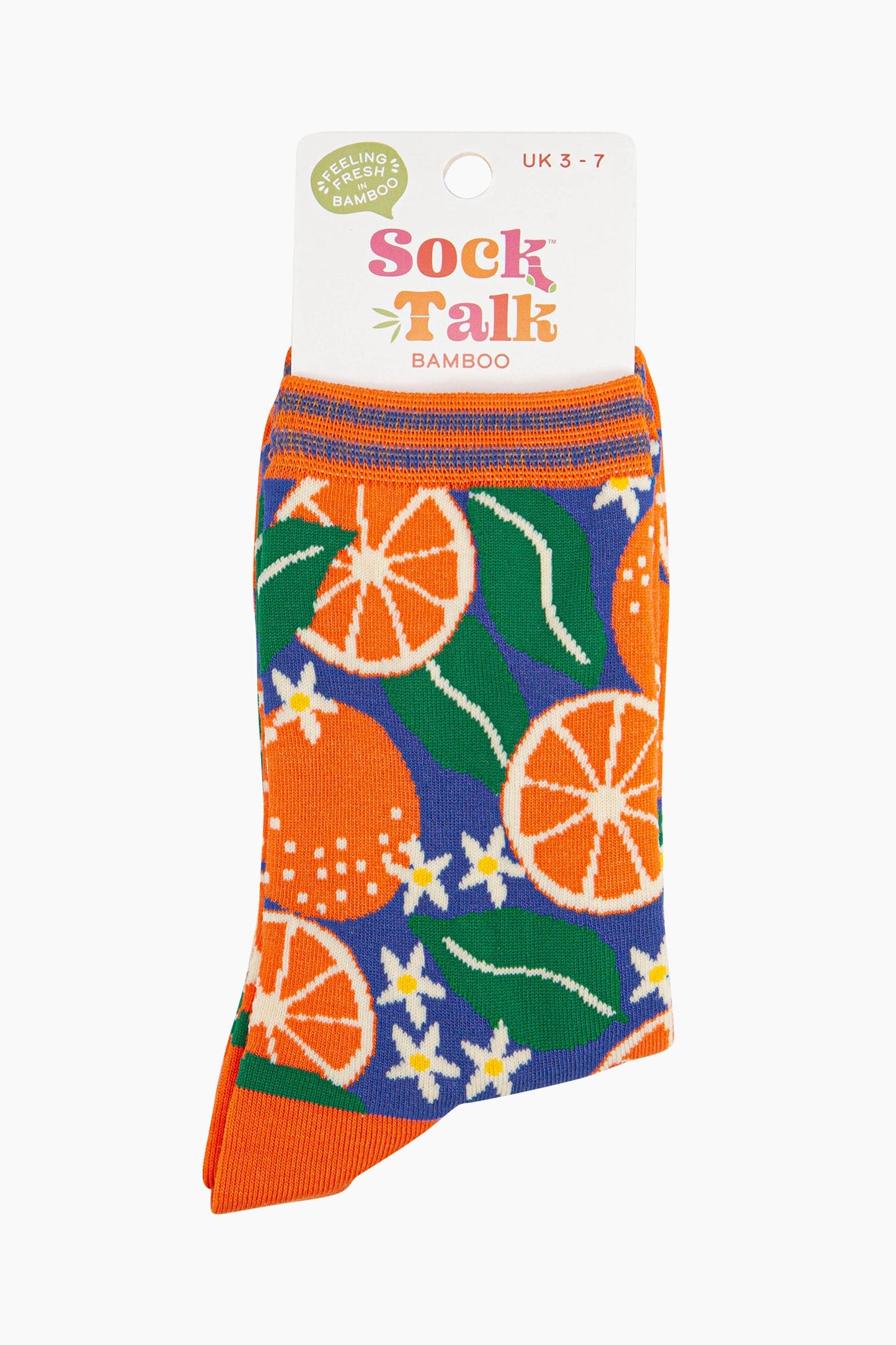 womens-bamboo-socks-blue-orange-tree-in-sock-talk-packaging-uk-size-3-7