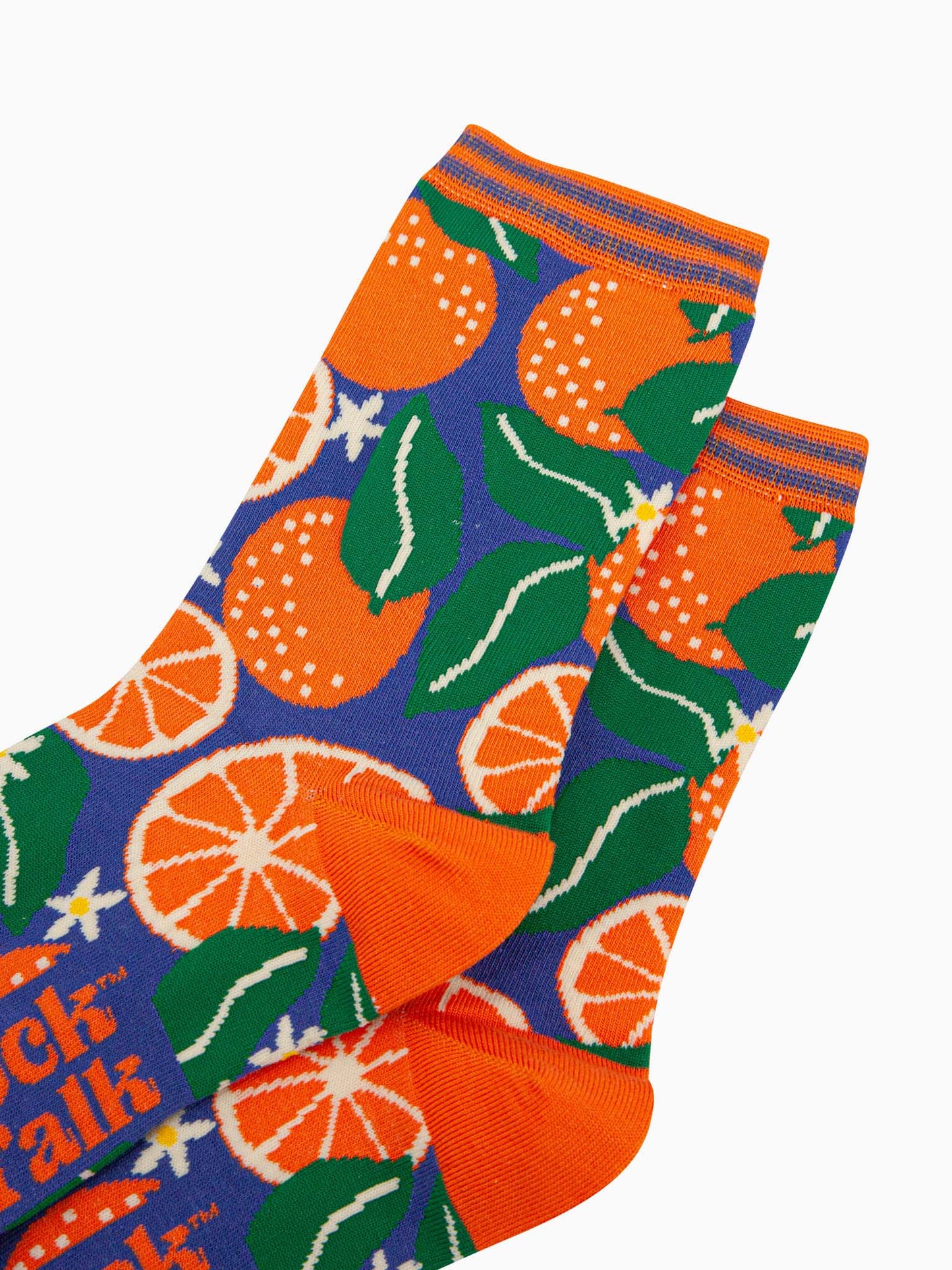 womens-bamboo-socks-blue-orange-tree-close-up-fruit-slices-blossom-leaves-oranges-growing