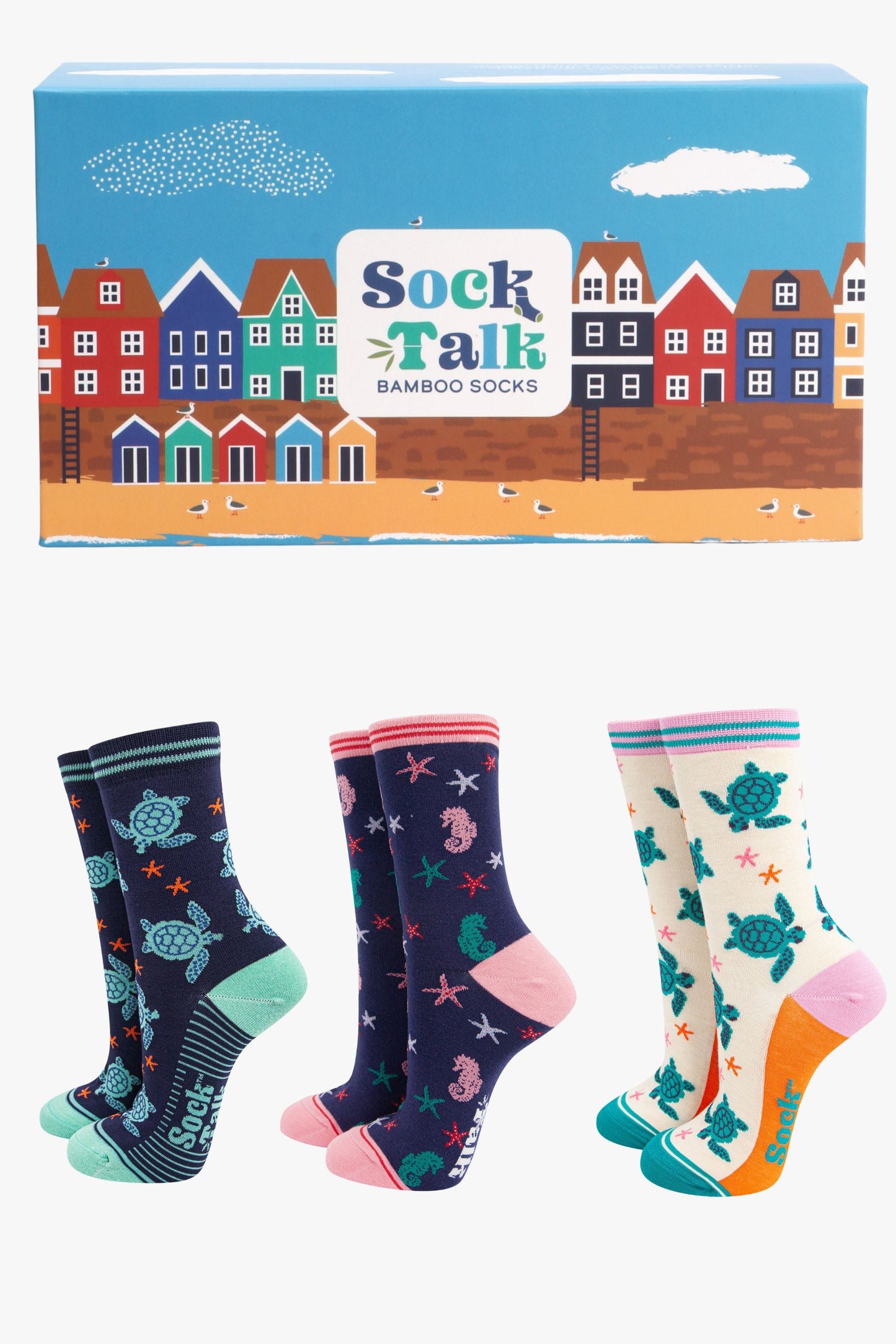 womens-socks-gift-box-blue-sealife-bamboo