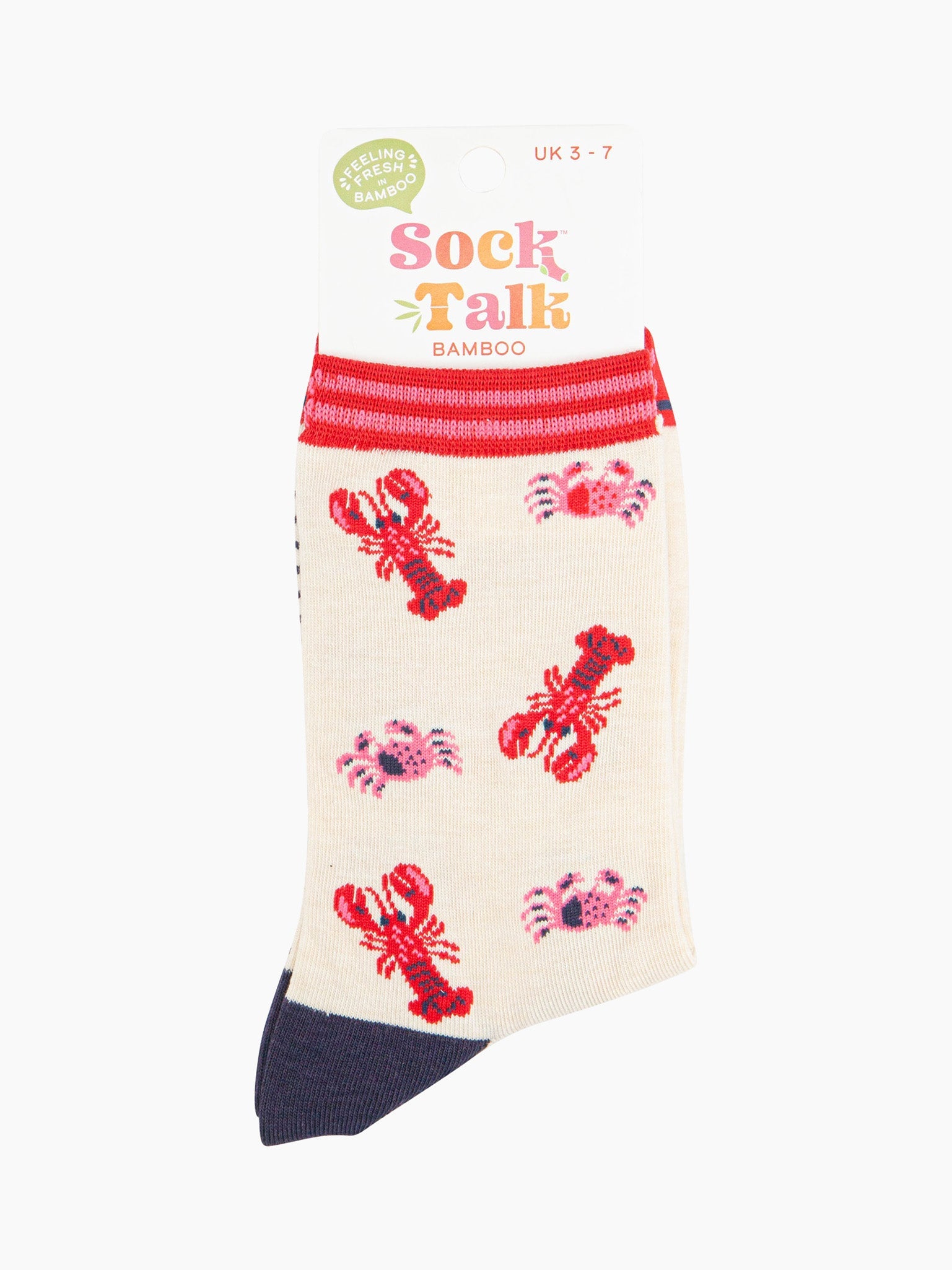 womens-bamboo-socks-cream-lobster-and-crab-in-sock-talk-packaging-the-ankle-socks-are-a-uk-size-3-7