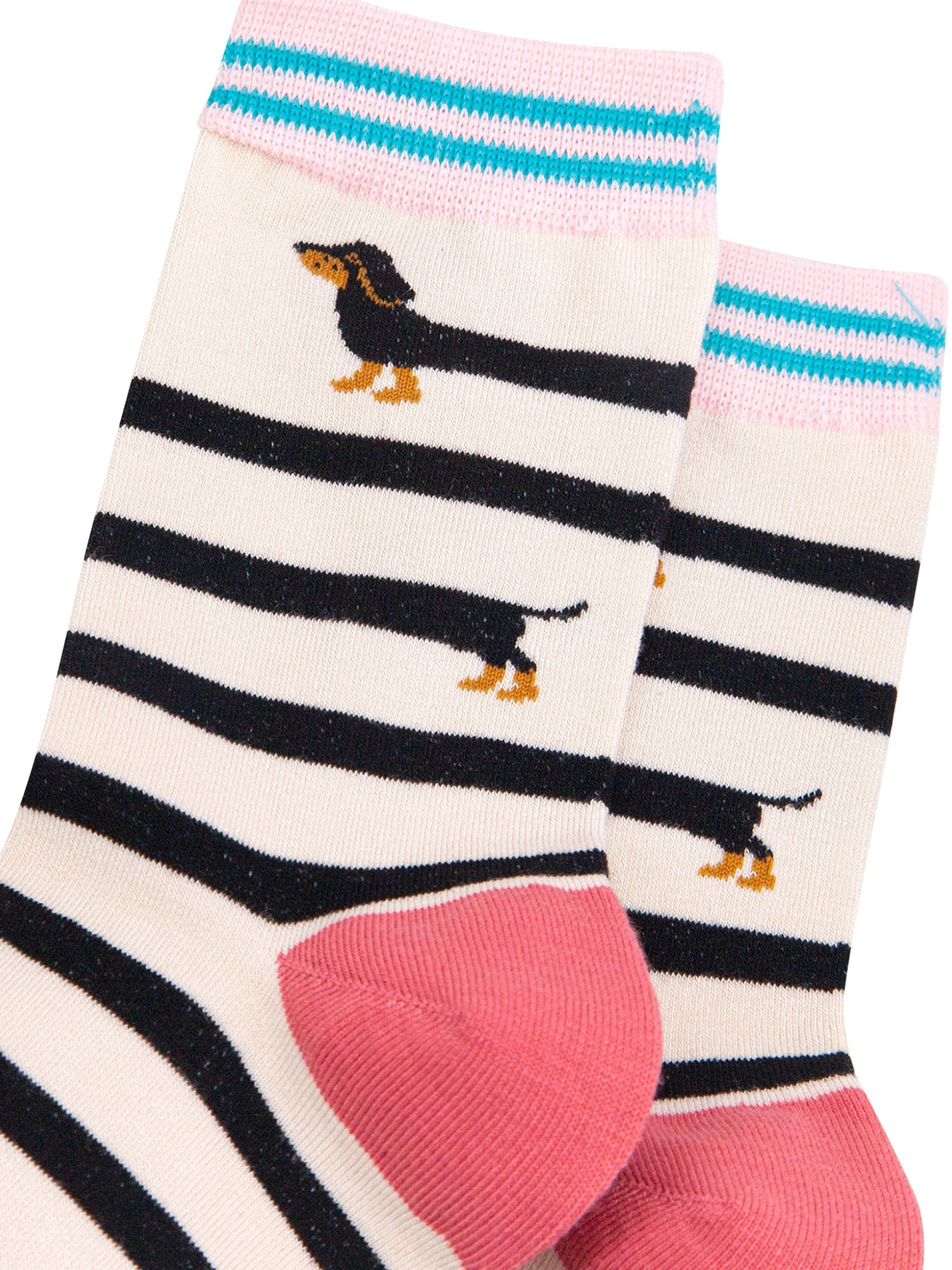 Winding-Sausage-Dog-Bamboo-Socks-in-Cream-Close-Up
