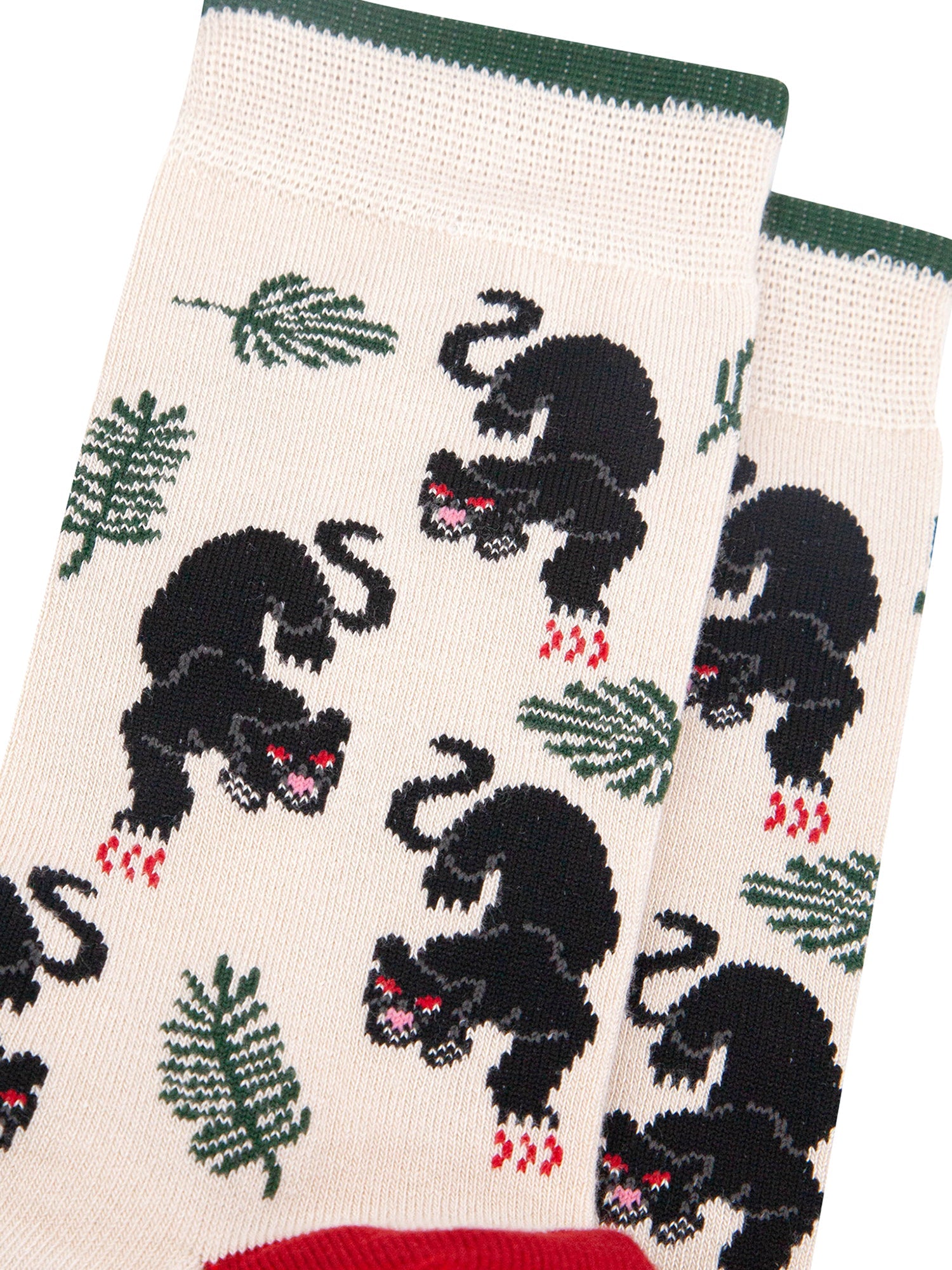 Black-Panther-Jungle-Bamboo-Socks-in-Cream-Closeup