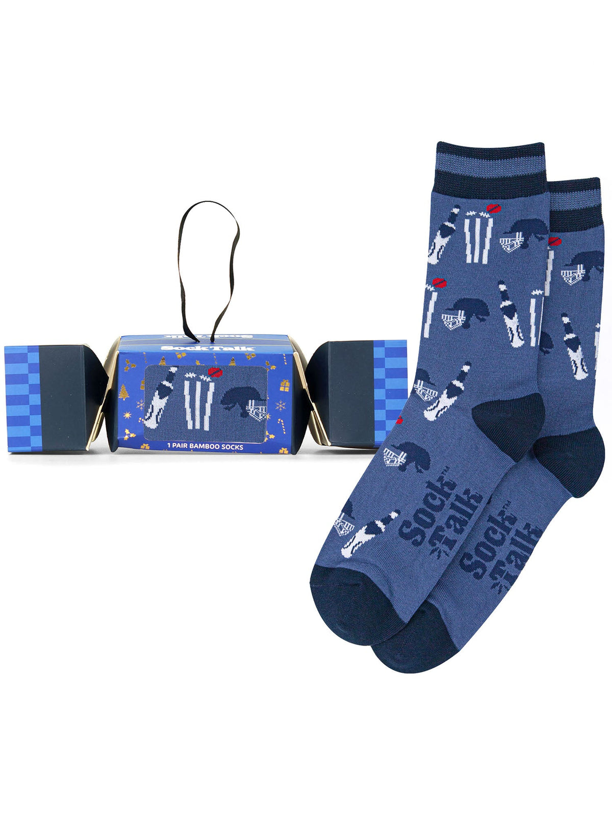 Cricket-Bamboo-Crew-Socks-Christmas-Cracker-Gift-Box-in-Denim-Blue