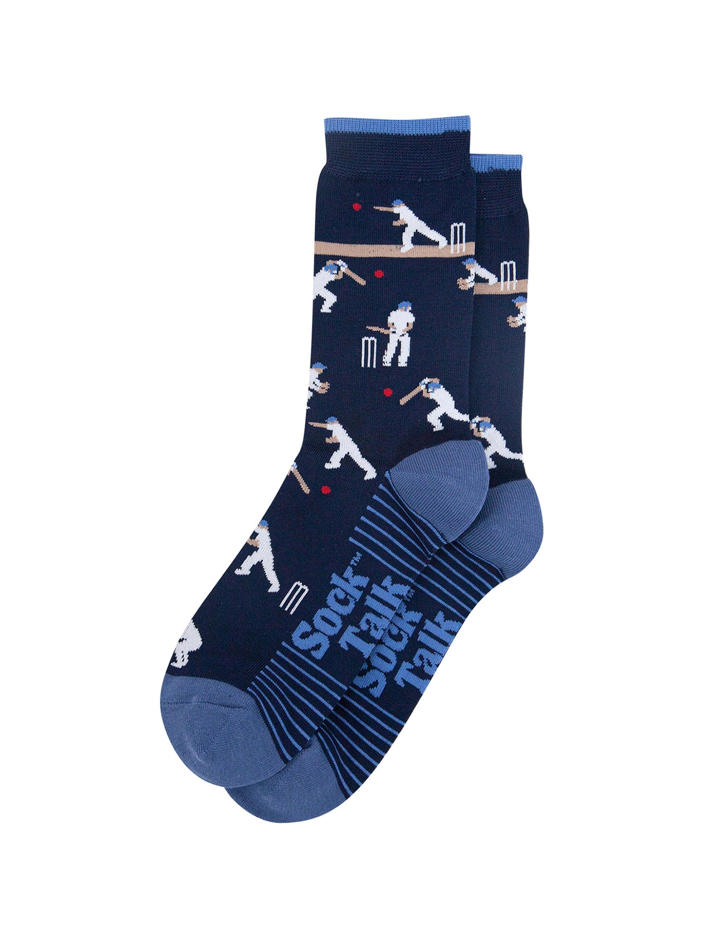 Sport-Bamboo-Crew-Socks-for-Men-Navy-Blue-Cricket-Closeup