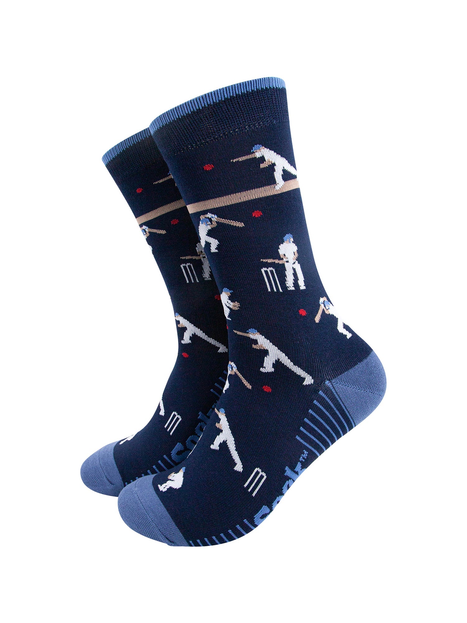Sport-Bamboo-Crew-Socks-for-Men-Navy-Blue-Cricket-Mannequin